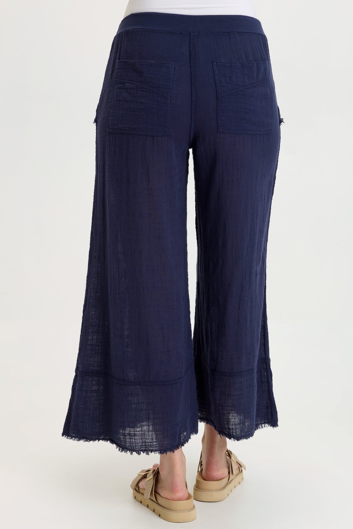 Wearables Ace Gauze Wide Leg Crop Pant