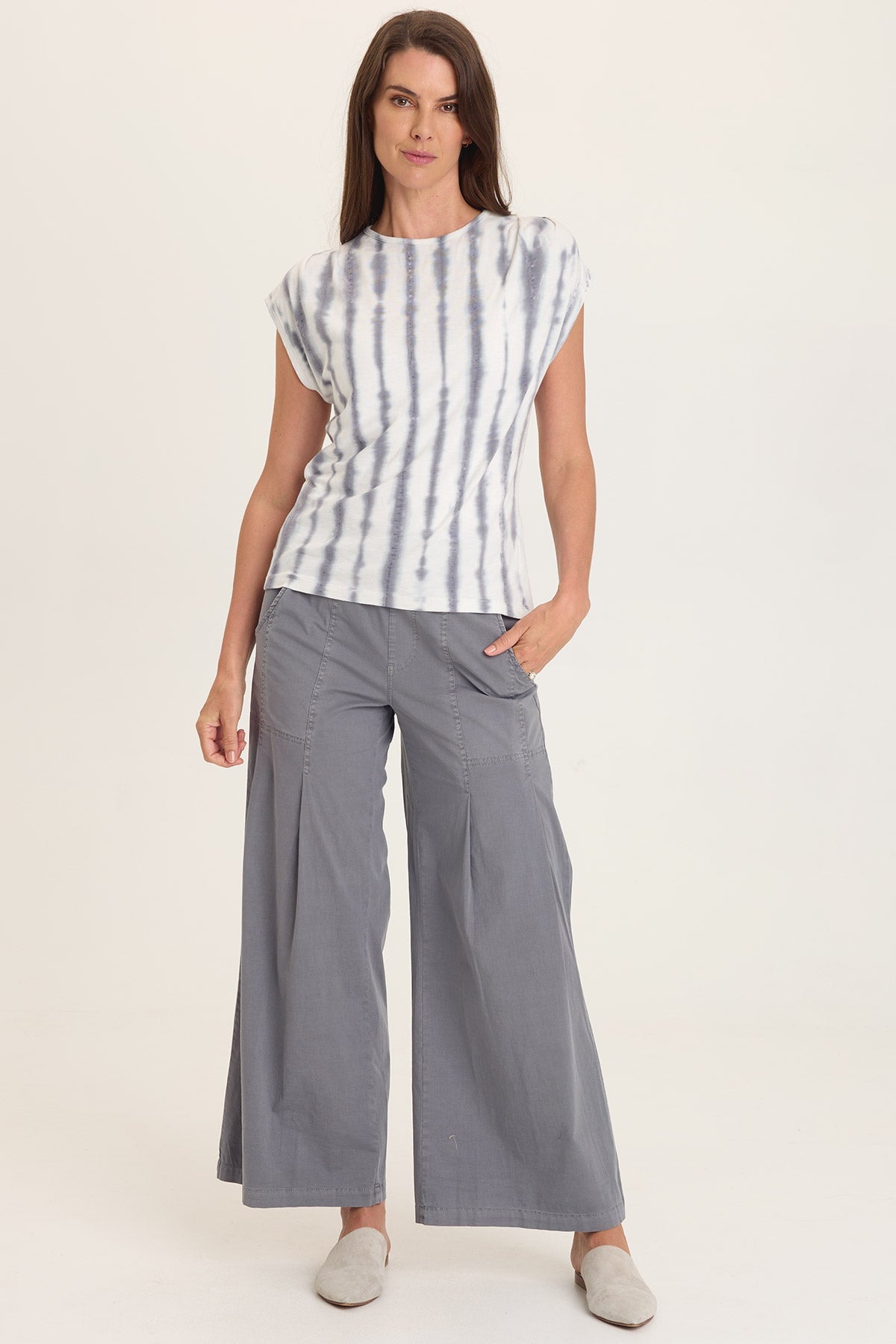 Wearables Arwen Soft Jersey Mock Neck Tee 