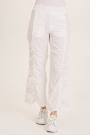 Wearables Naola Stretch Poplin Ruched Flare Gaucho Pant