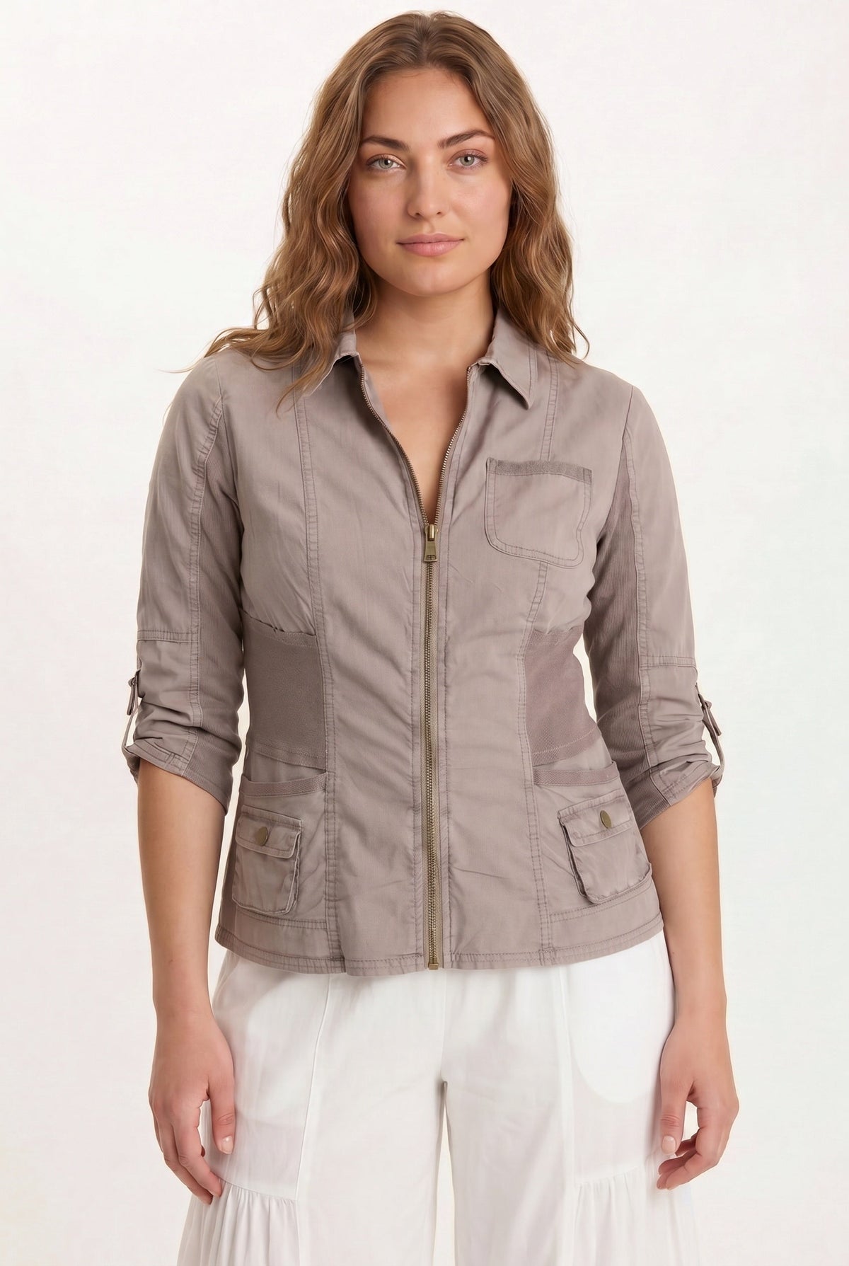 Wearables Wexel Poplin/Stretch Fitted Cargo Jacket 