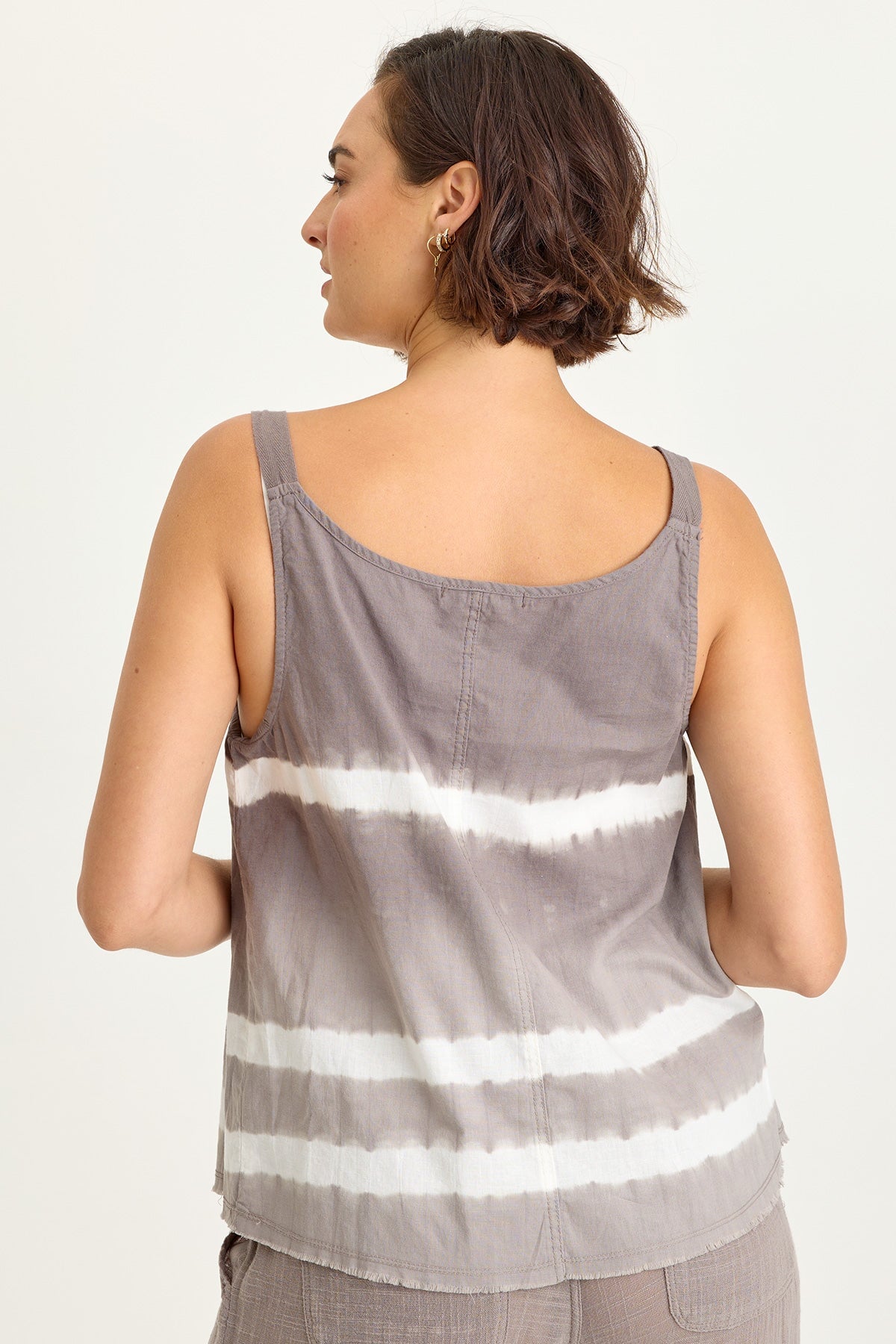 Wearables Shawnie Linen Billowy Pintuck Tank 