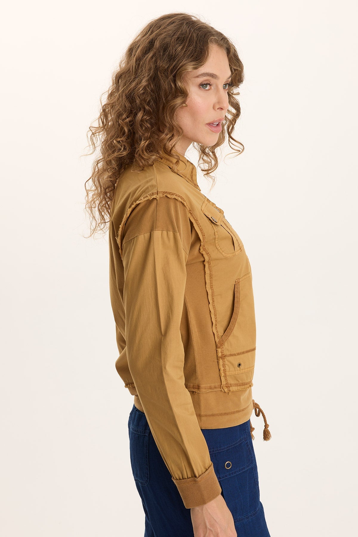 XCVI Ari Poplin Adjustable Cargo Bomber 