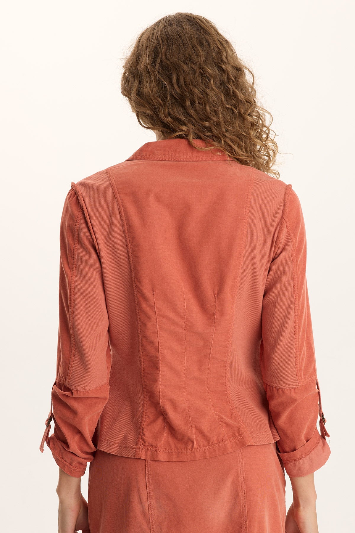 XCVI Eino Corduroy Fitted Blazer Jacket 