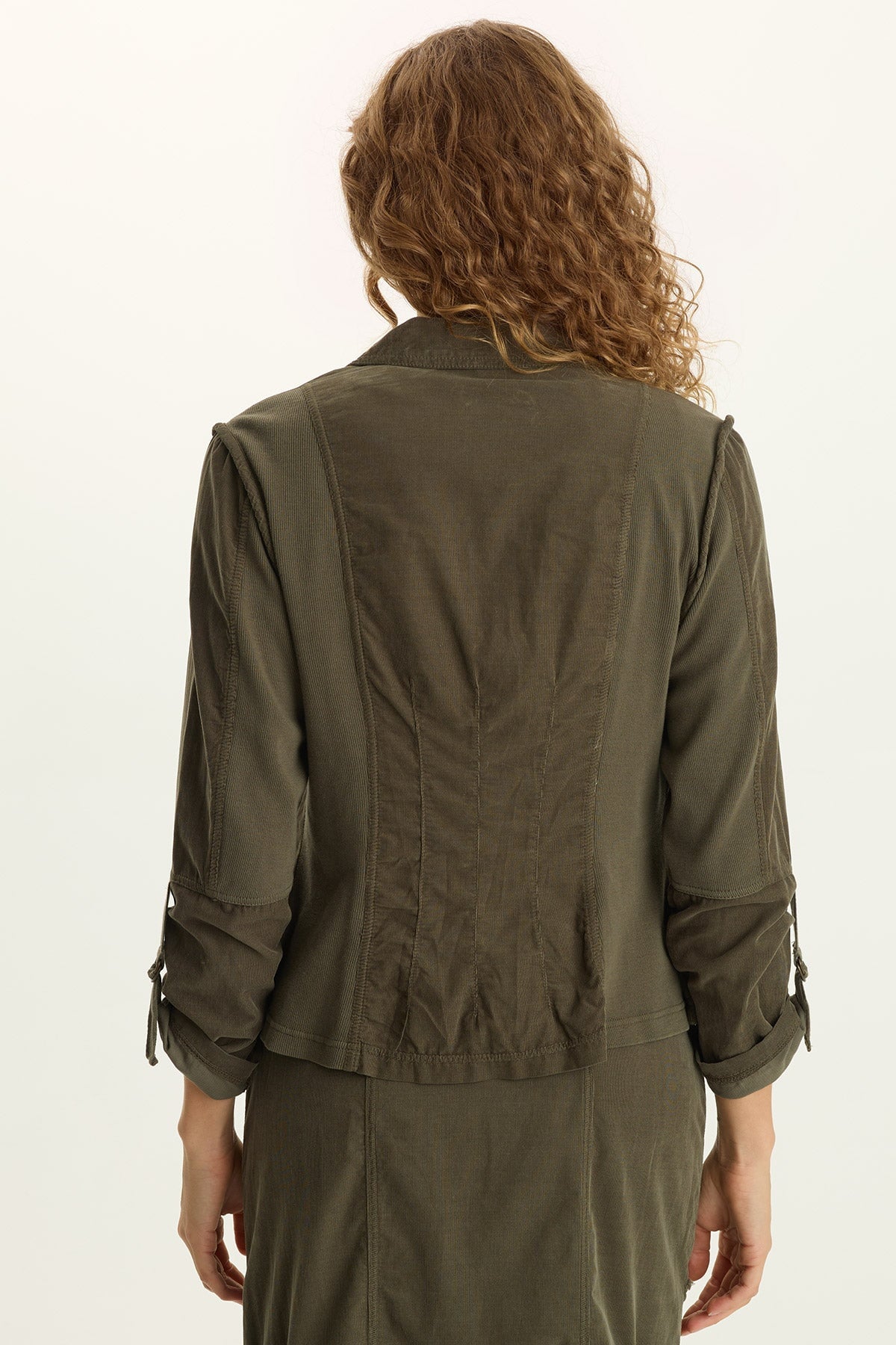 XCVI Eino Corduroy Fitted Blazer Jacket 