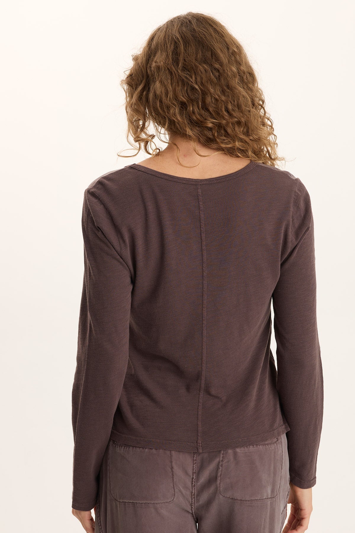 XCVI Ketti Cinched Ruched Twill/Jersey Top