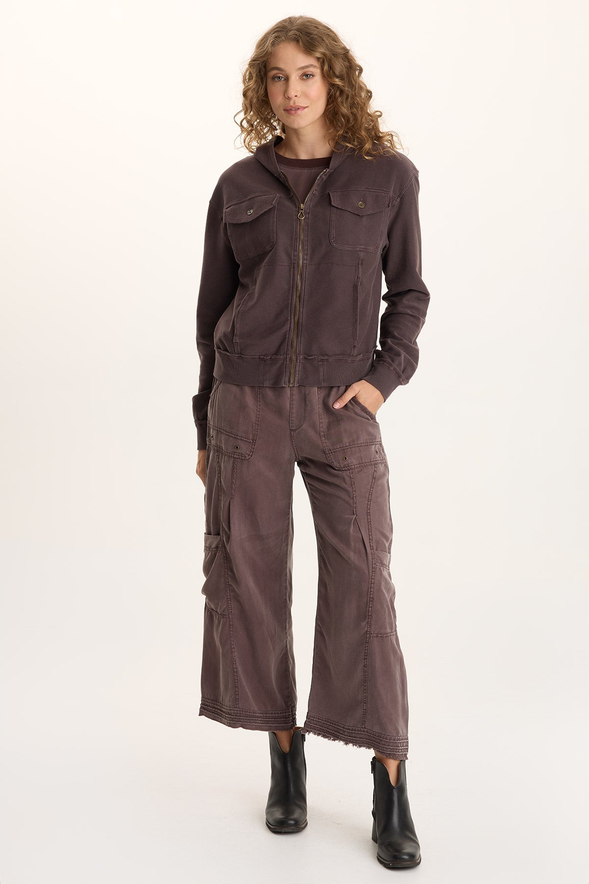 XCVI Tullio Twill Cargo Gaucho Pant