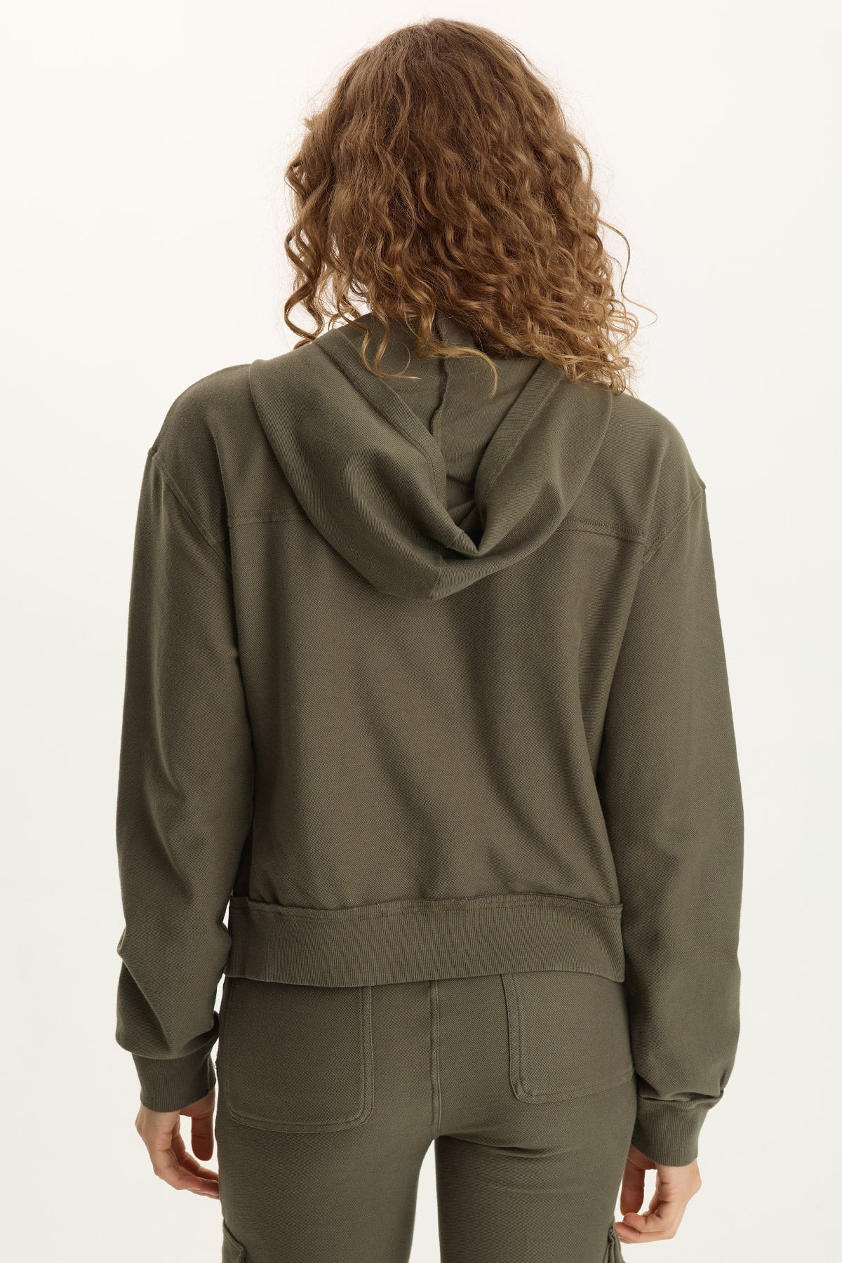 XCVI Balfore Twill Knit Hooded Bomber 