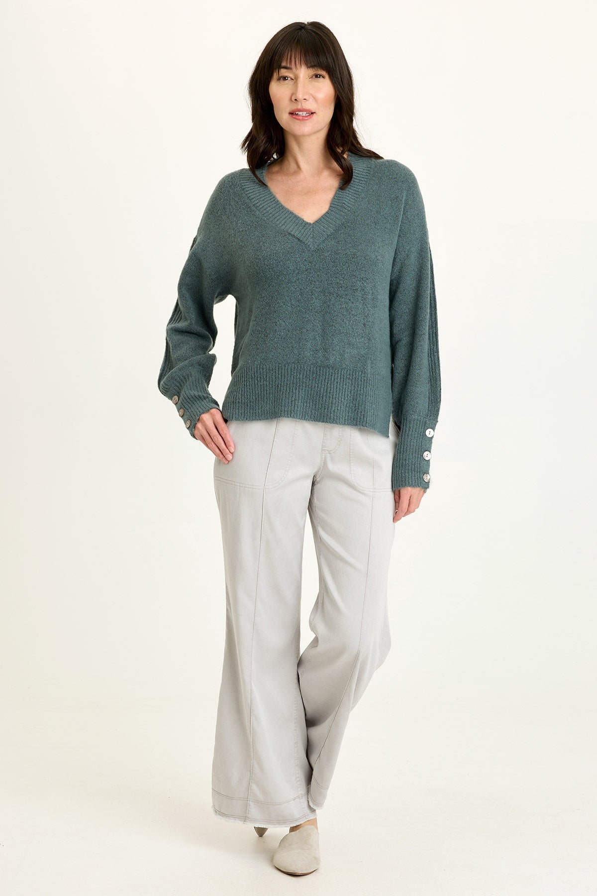 トップス Si/L V-Neck Knit XCVI Bronte Relaxed V-Neck Knit Sweater