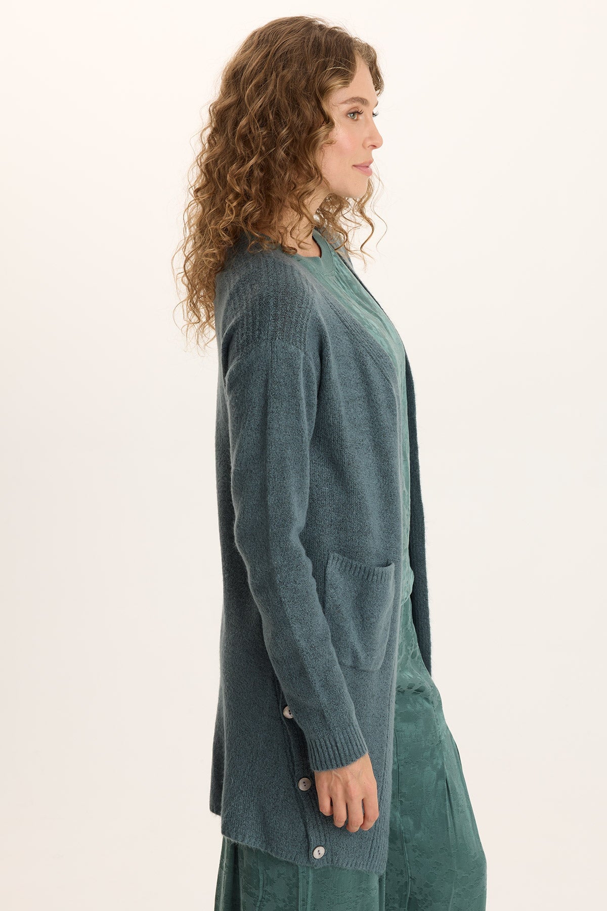 XCVI Bayek Open Front Longline Knit Cardigan