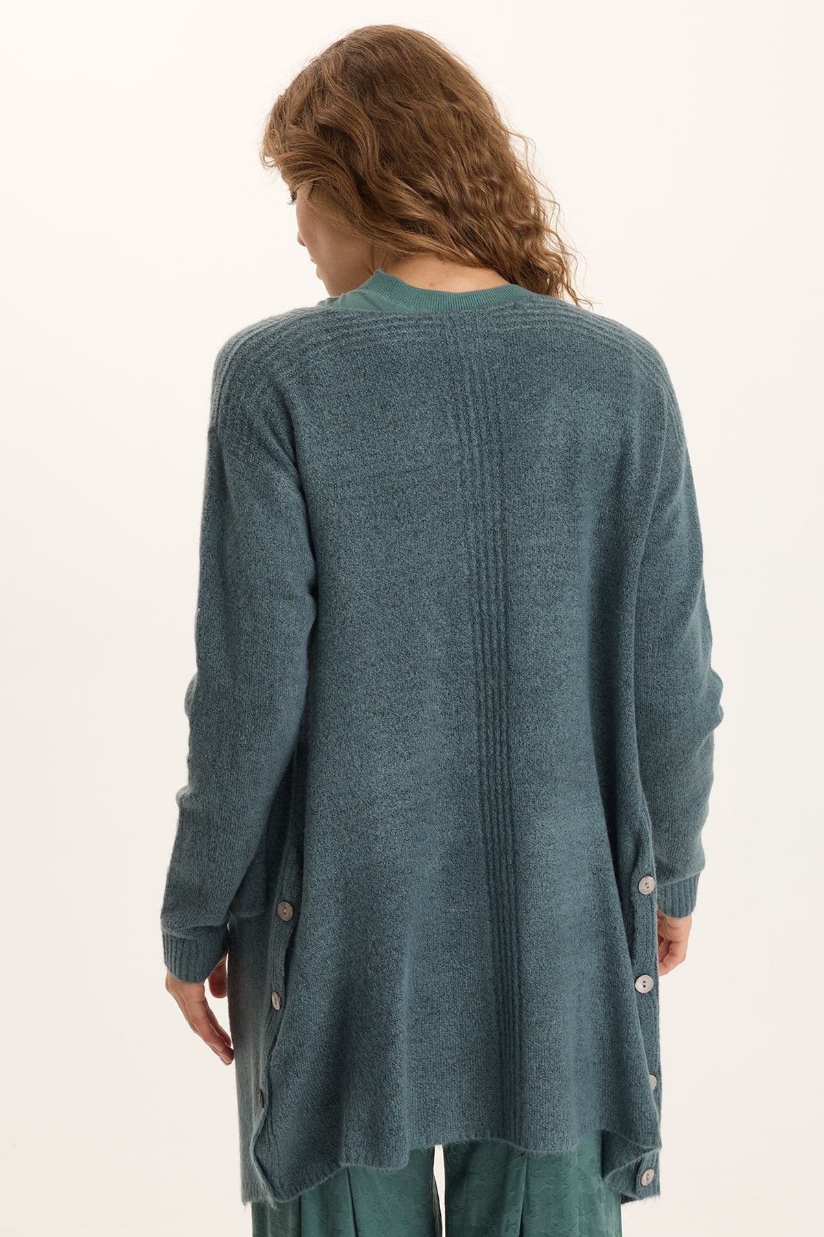 XCVI Bayek Longline Open-Front Knit Cardigan 