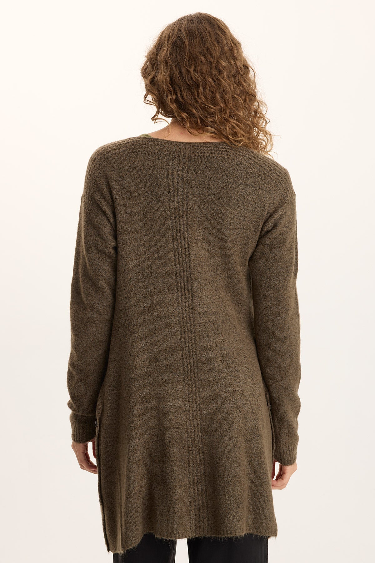 XCVI Bayek Longline Open-Front Knit Cardigan 