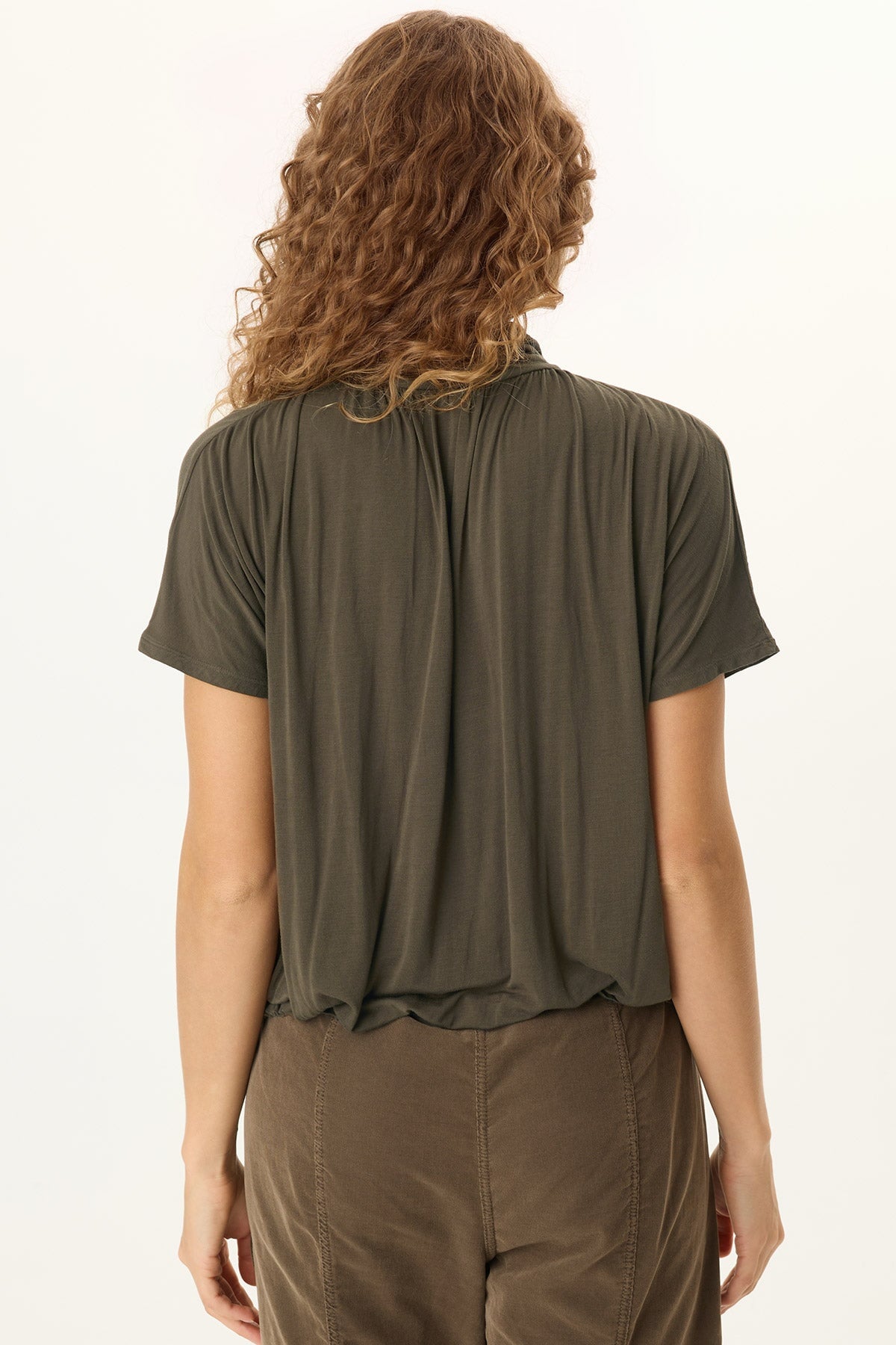 XCVI Viggo Soft Jersey Turtleneck Banded Tee