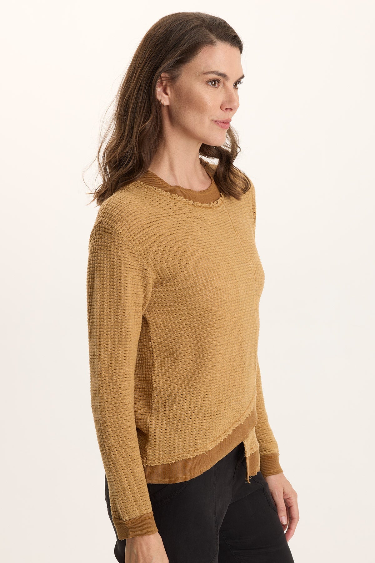 XCVI Alvis Thermal Asymmetrical Long-Sleeve Top 