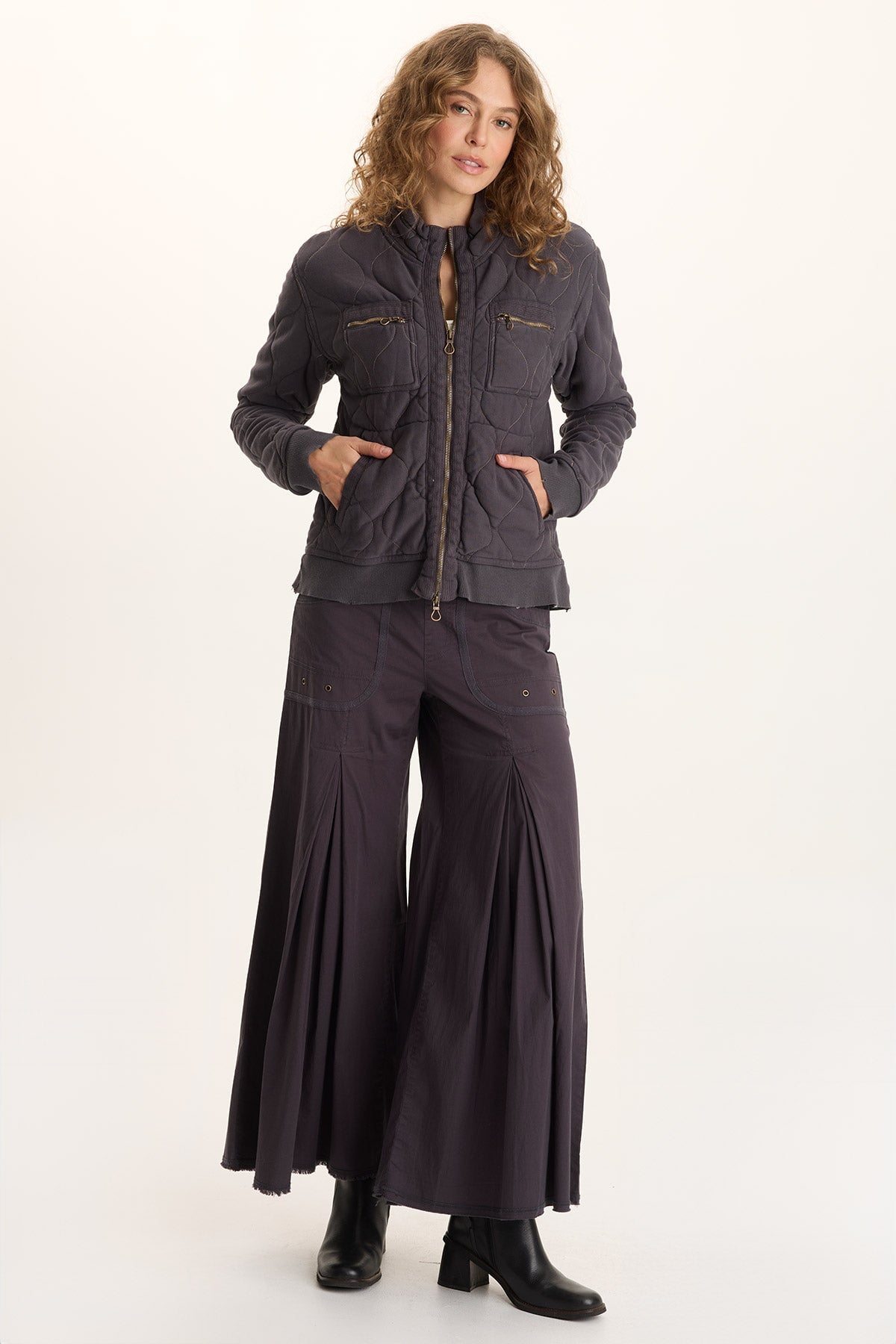 XCVI Nevins Soft Volume Wide Leg Drawstring Pant 