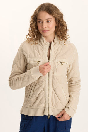 XCVI Osment Quilted Cotton Bomber Jacket
