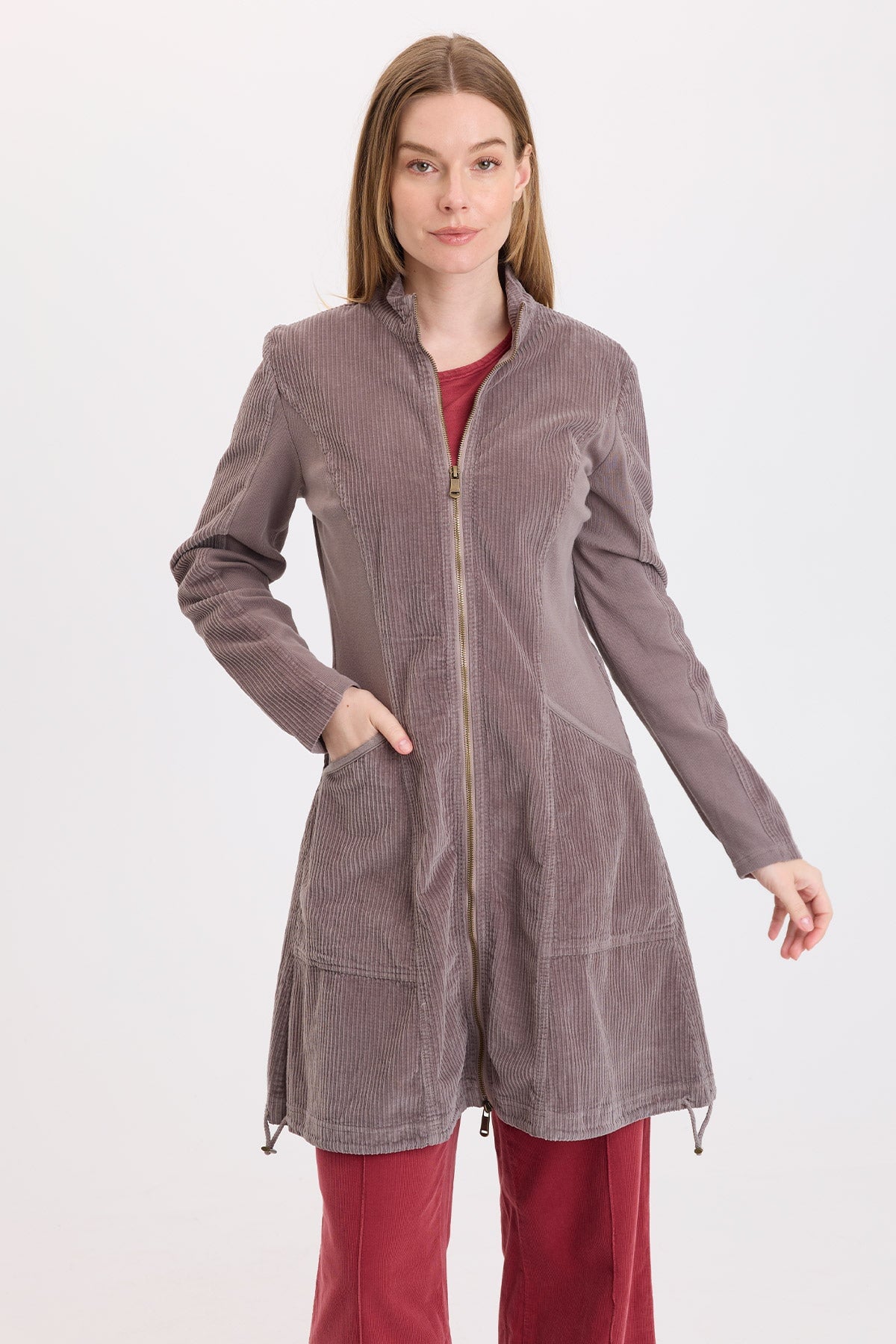 Wearables Uzma Corduroy Jacket-Dress 