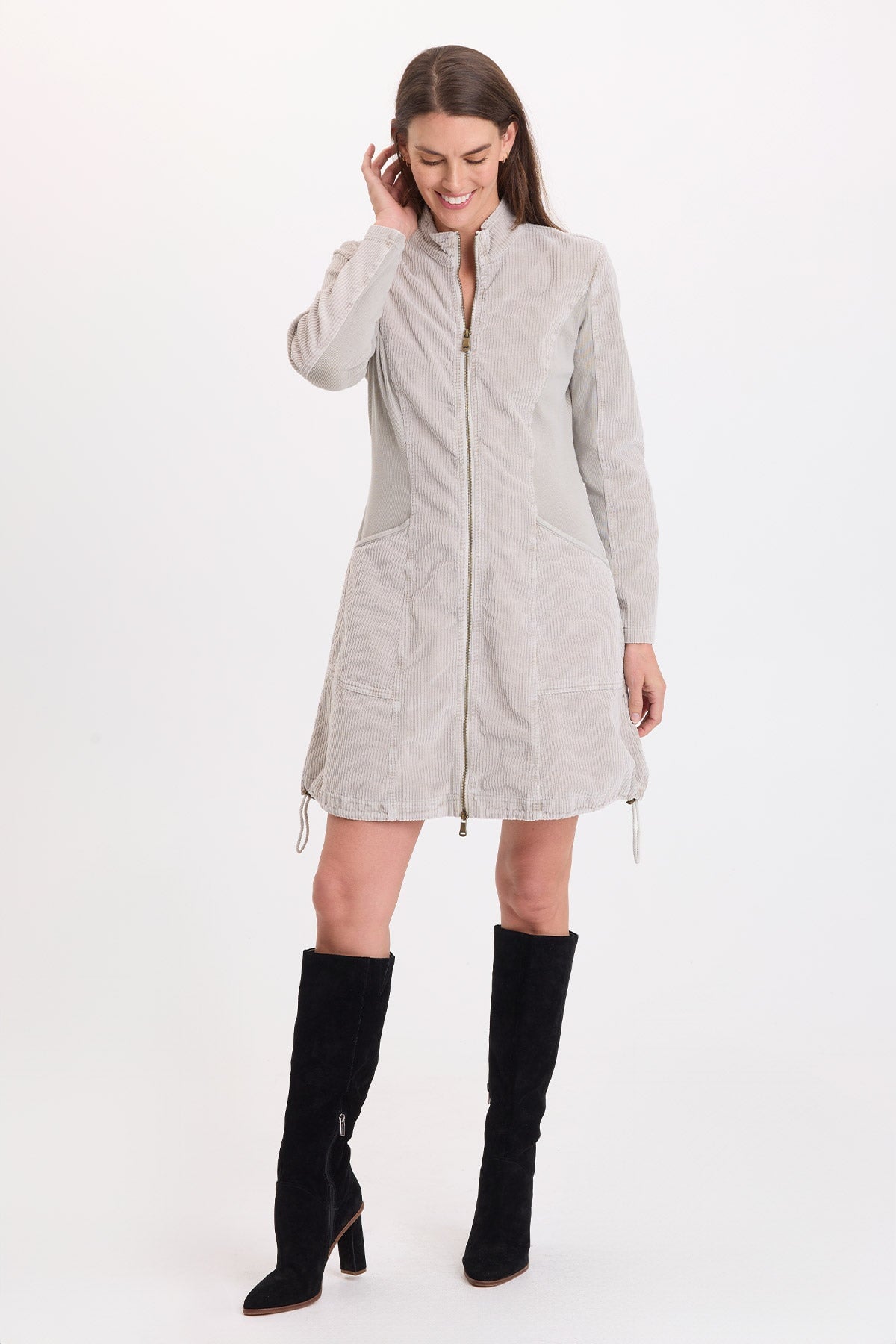 Wearables Uzma Corduroy Jacket-Dress 
