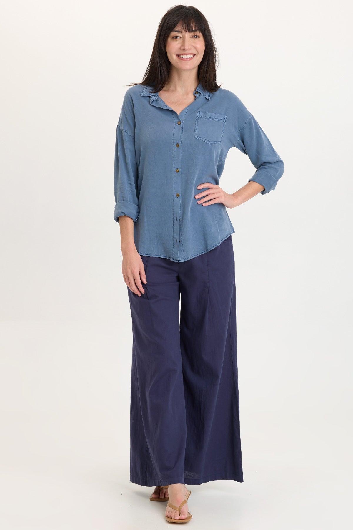 Wearables Dusten Lightweight Oversize Button-Up 