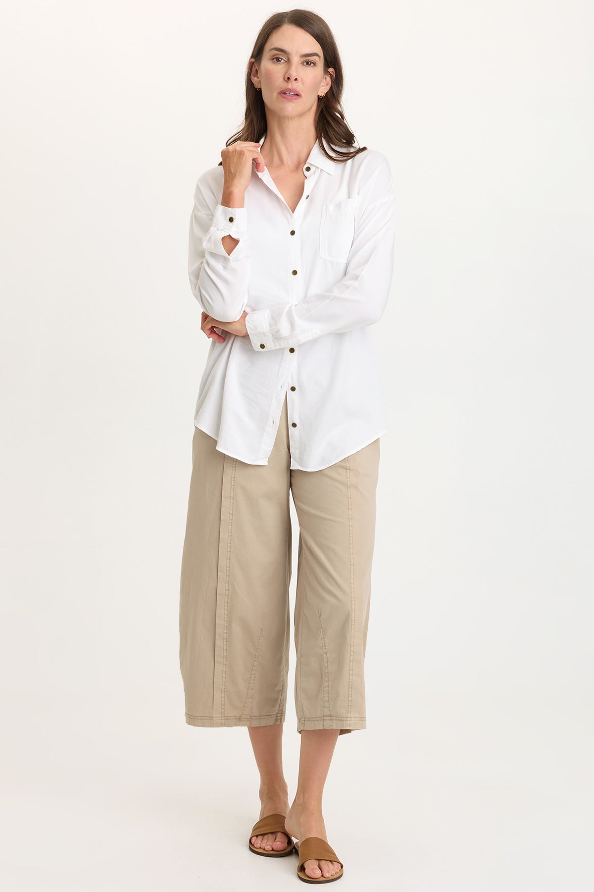 Wearables Benson Poplin Barrel Crop 