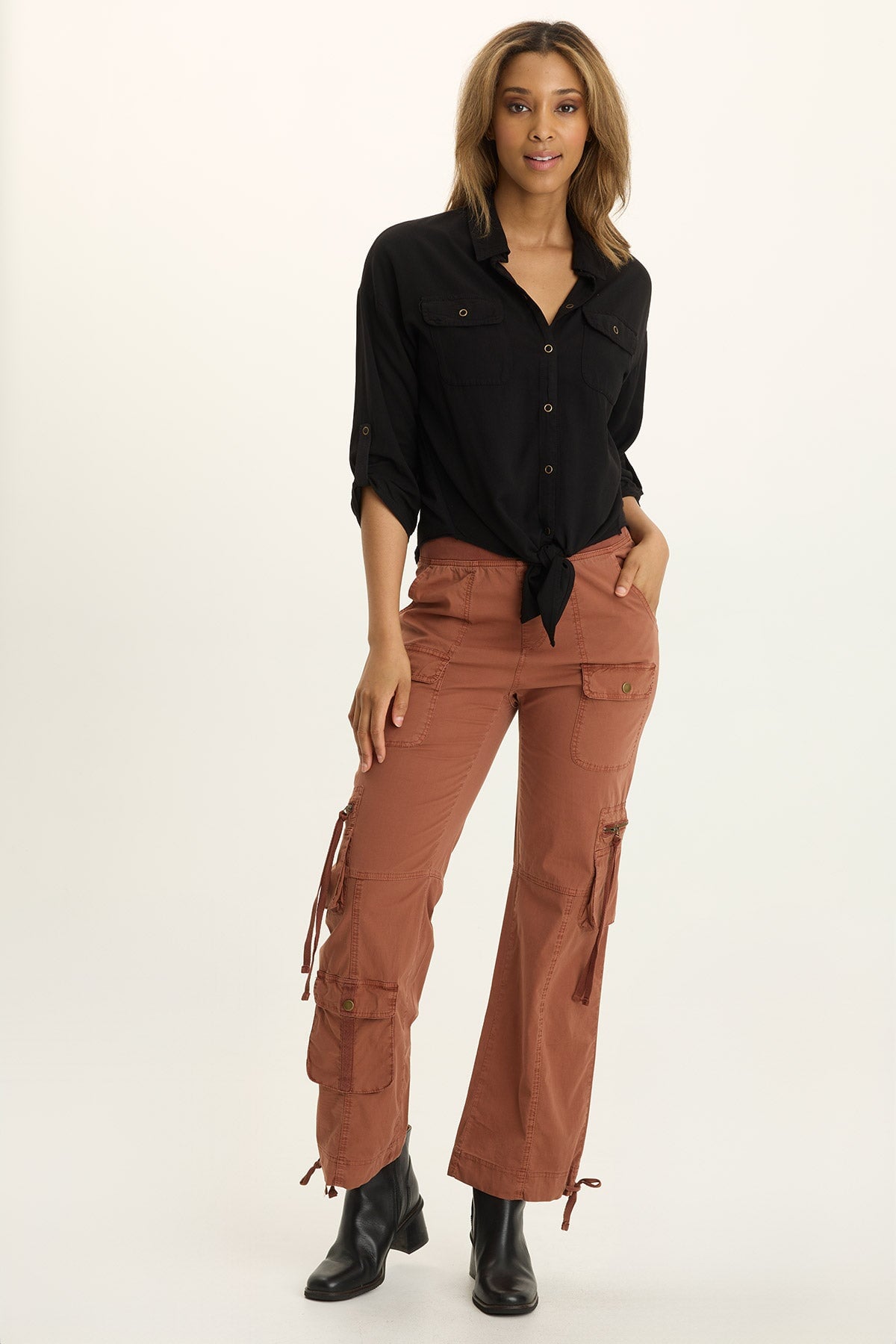 Wearables Tyrell Lightweight Tie-Front Button-Up 