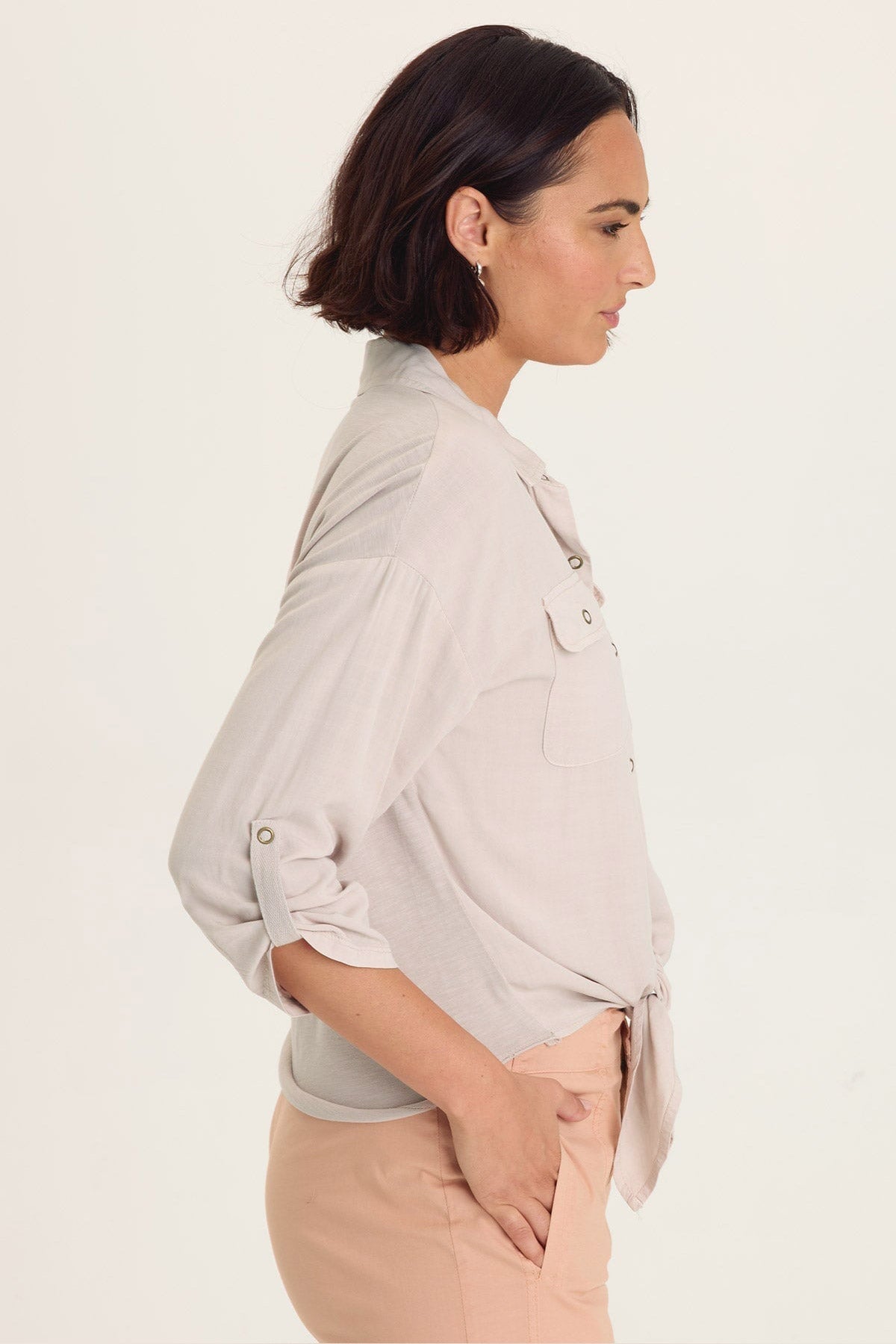 Wearables Tyrell Lightweight Tie-Front Button-Up 