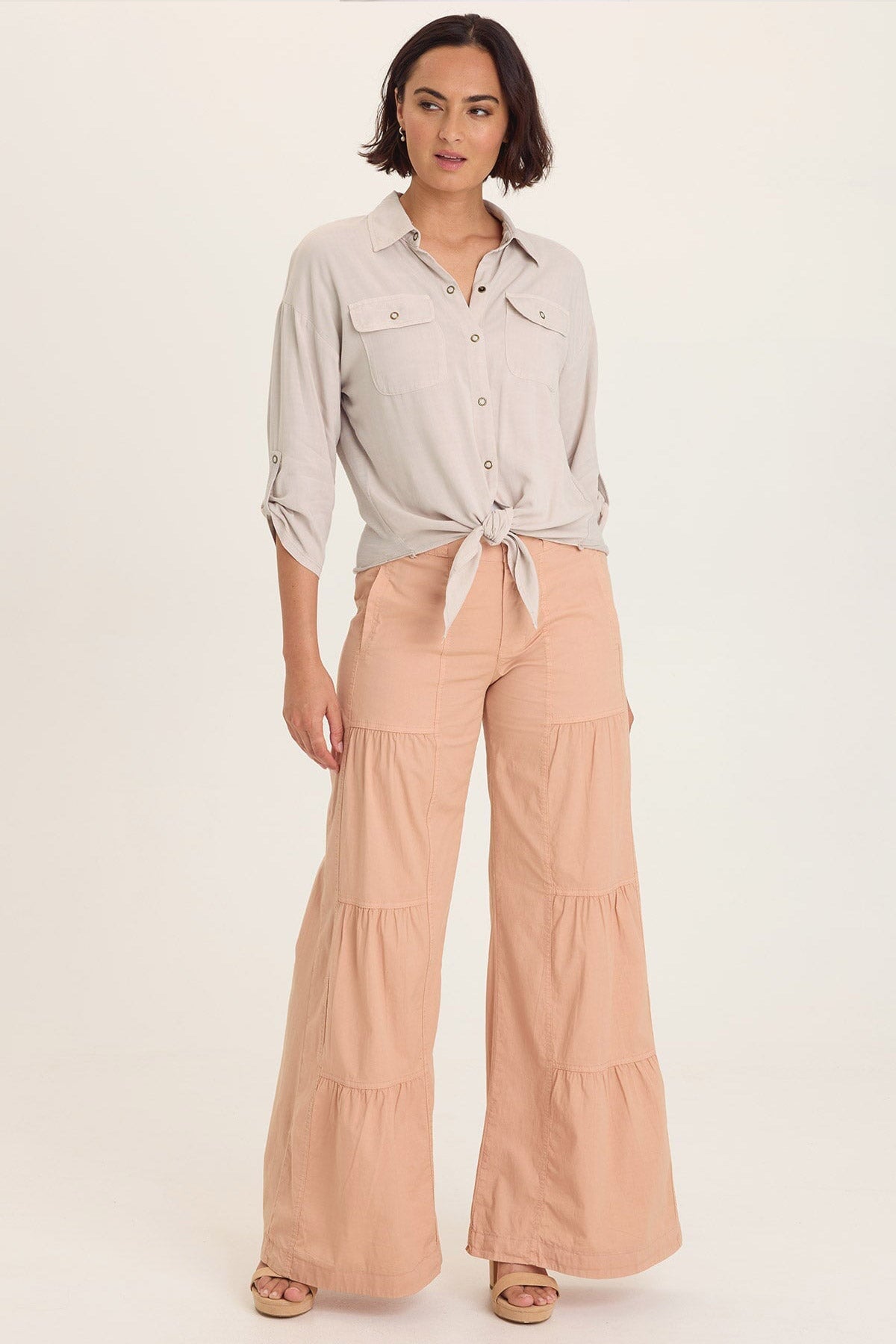 Wearables Tyrell Lightweight Tie-Front Button-Up 