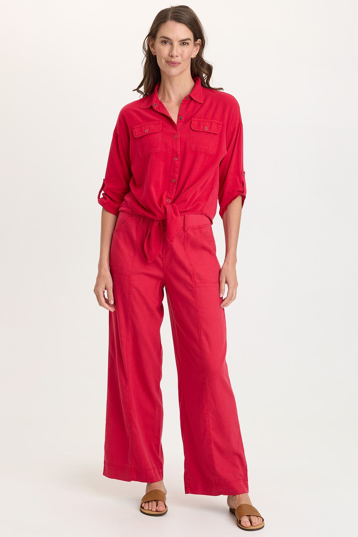 Wearables Tyrell Lightweight Tie-Front Button-Up 
