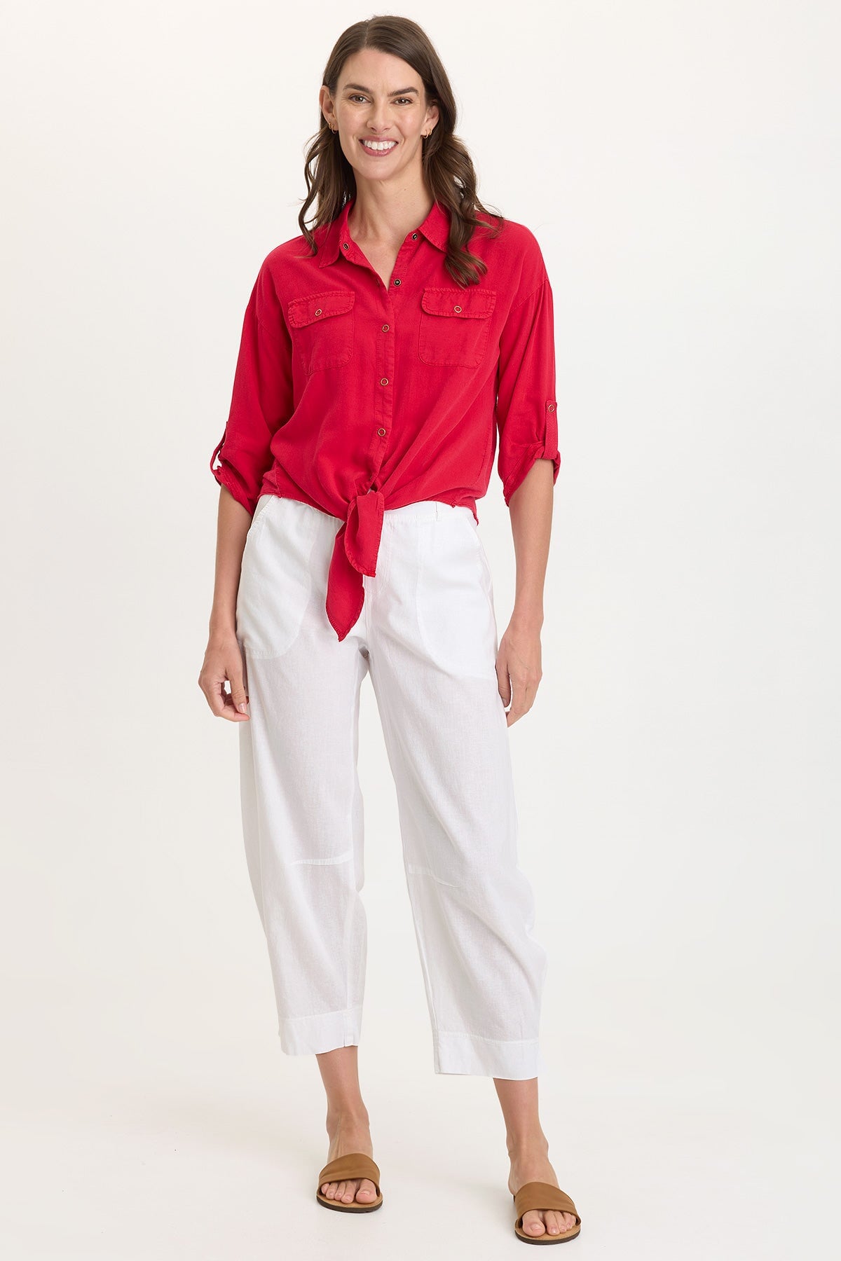Wearables Tyrell Lightweight Tie-Front Button-Up 