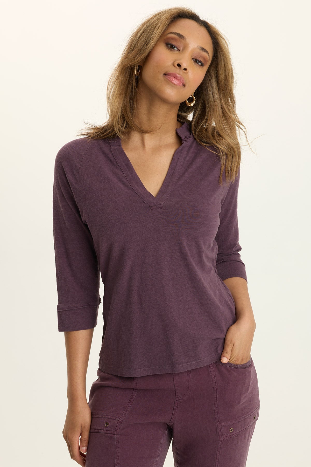 Wearables Angelo Stretch Jersey V-Neck Tee 