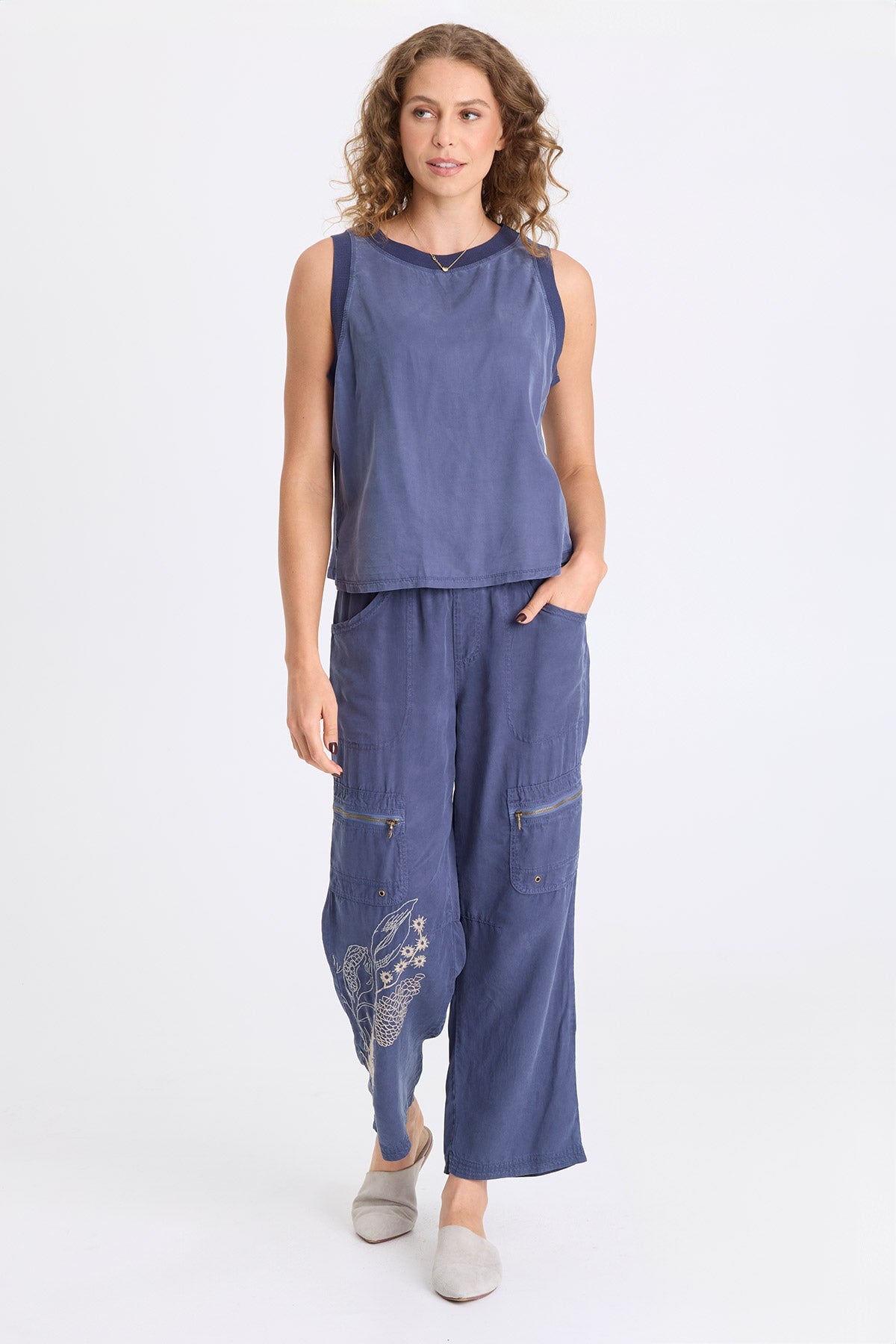XCVI Katrine Soft Twill Elevated Tank 