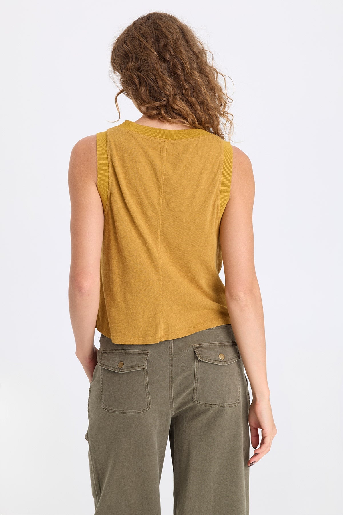 XCVI Katrine Soft Twill Elevated Tank 