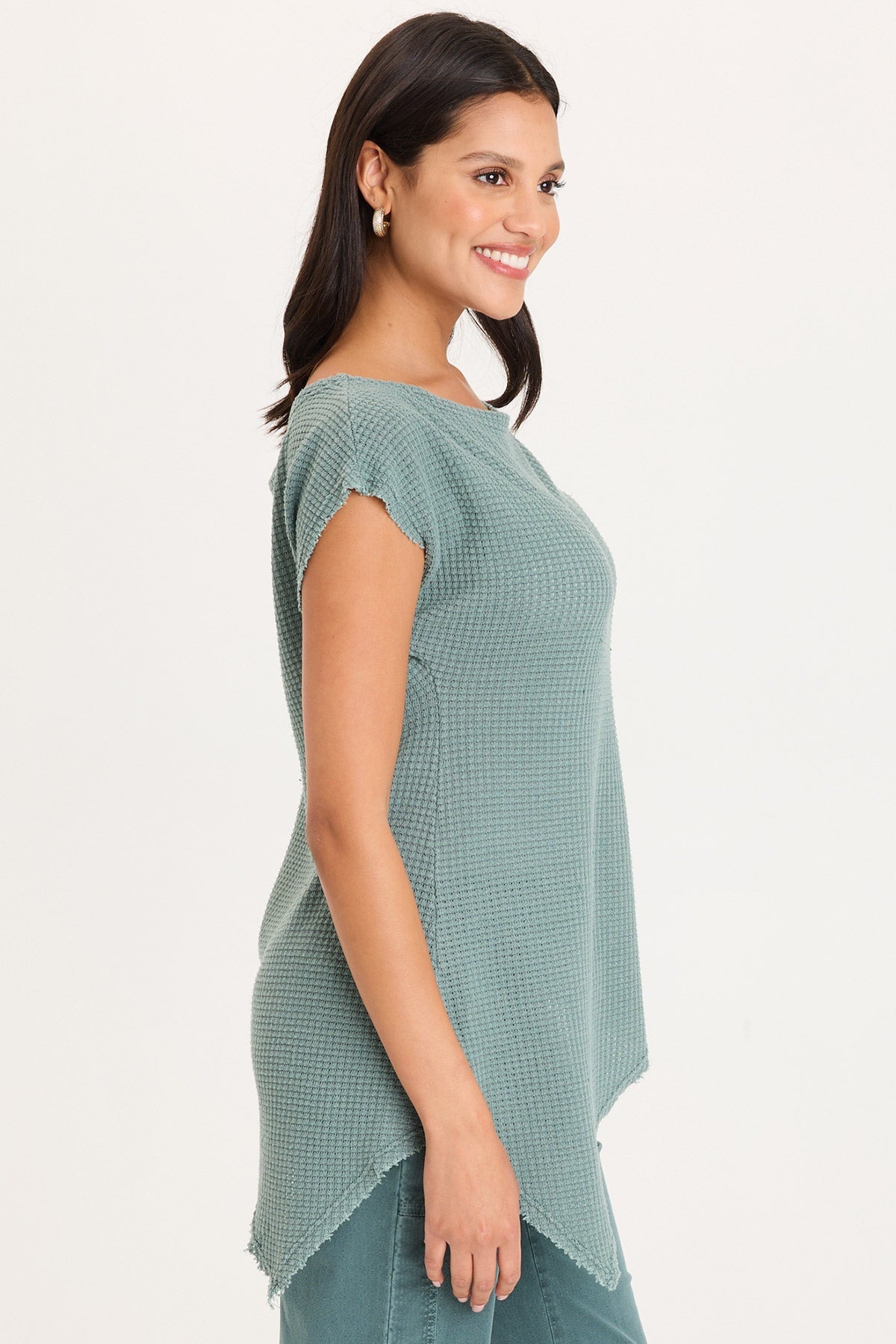 XCVI Imrie Off-Shoulder Asymmetrical Hem Top 