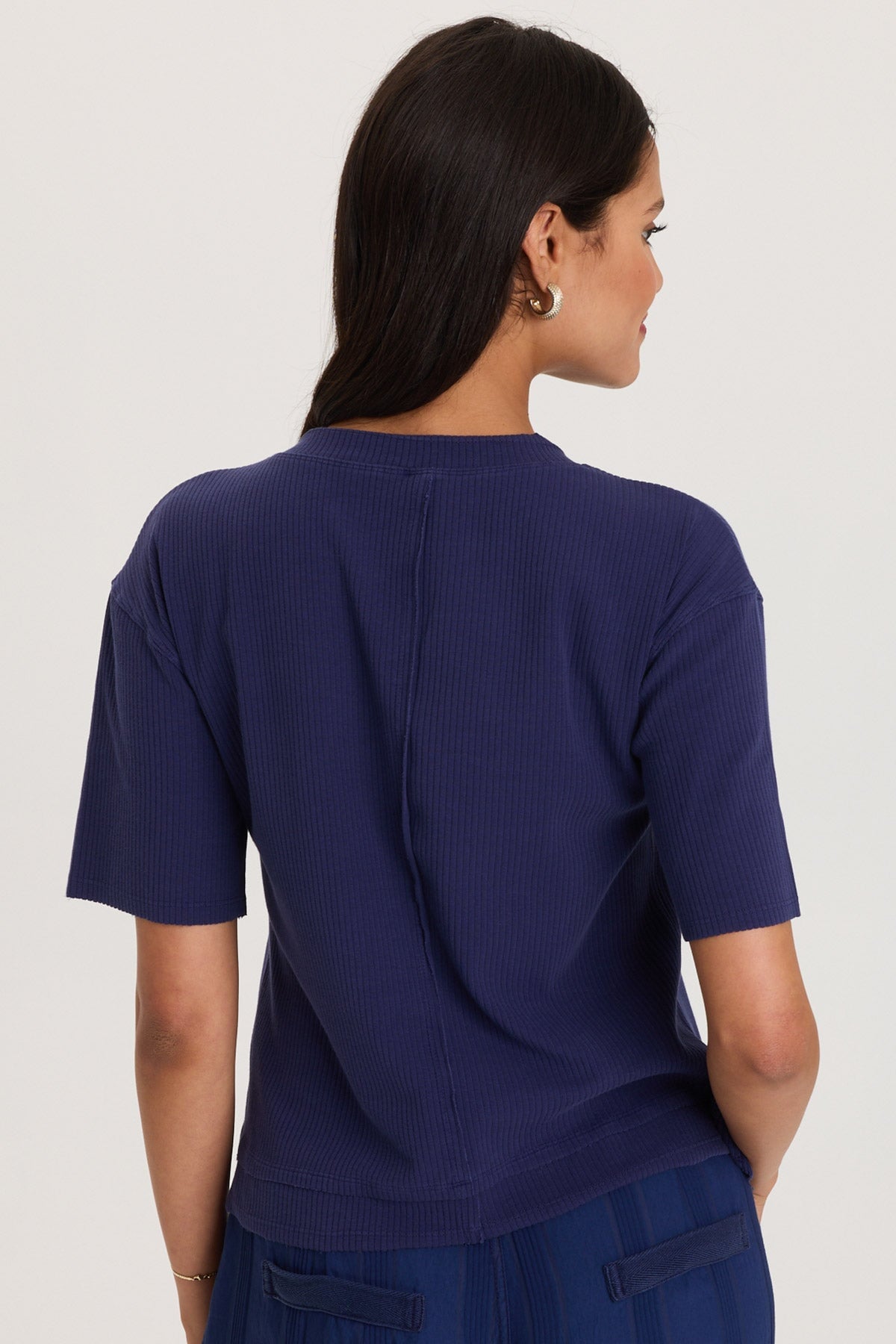 XCVI Cairns Longer Short Sleeve Double Hem Tee 