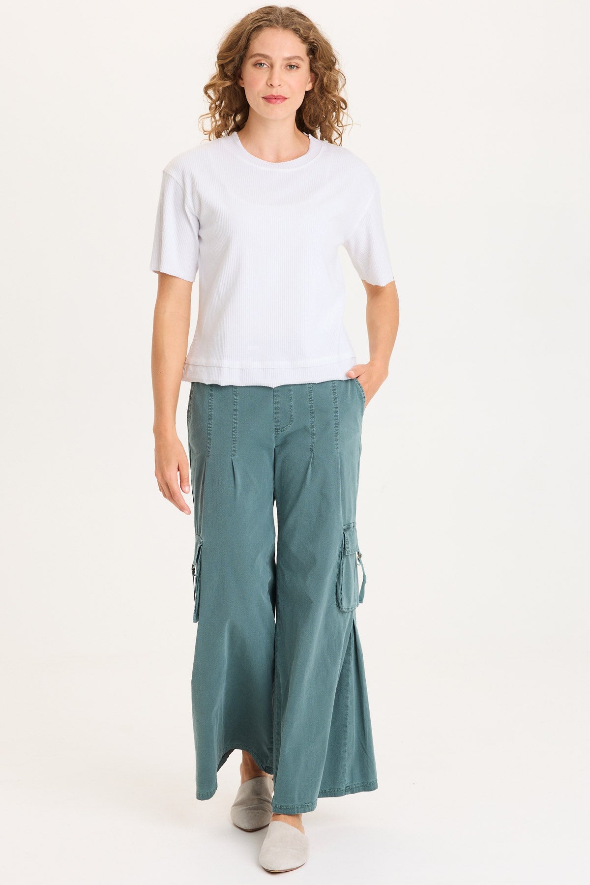 XCVI Cairns Longer Short Sleeve Double Hem Tee 