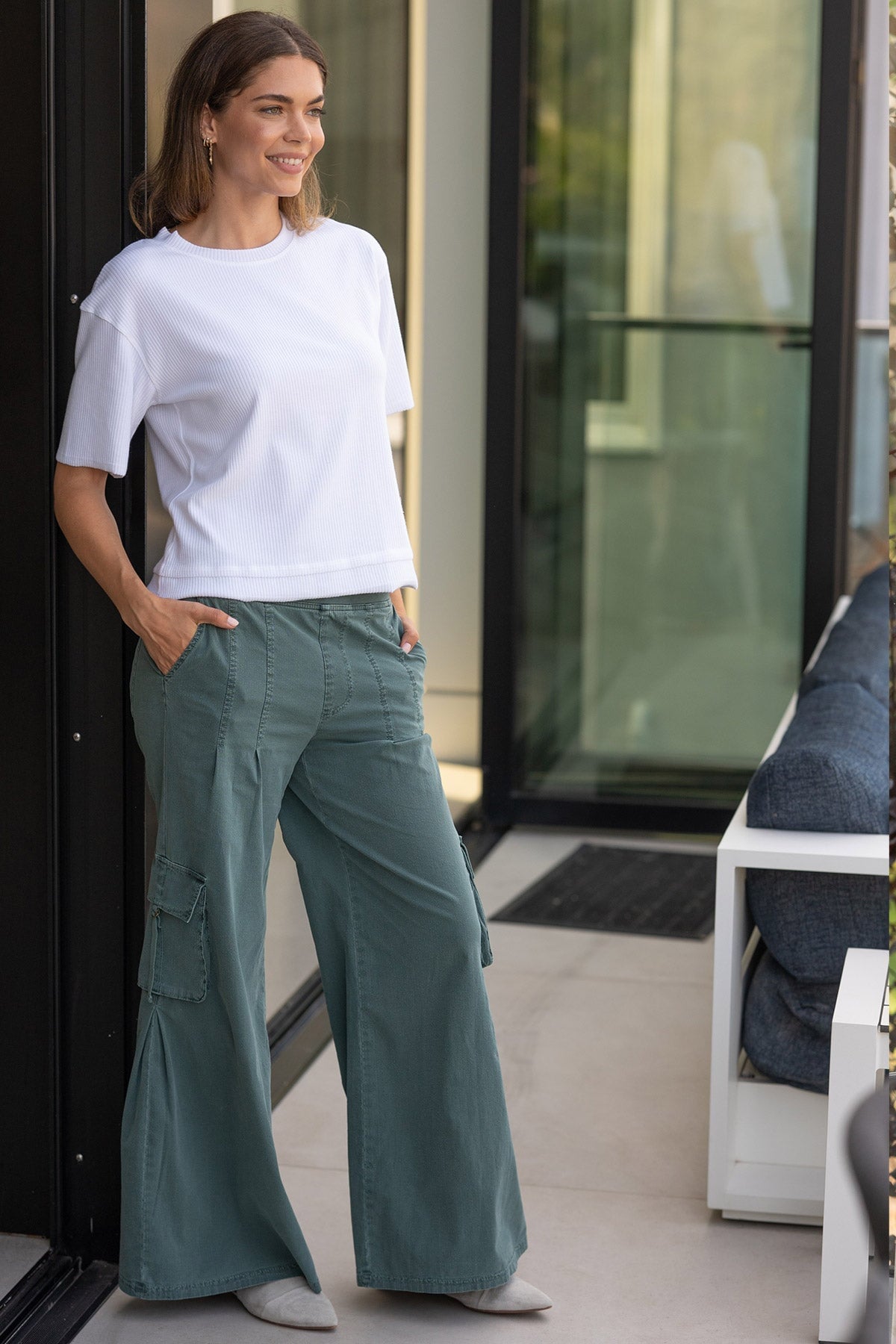 XCVI Cairns Longer Short Sleeve Double Hem Tee 