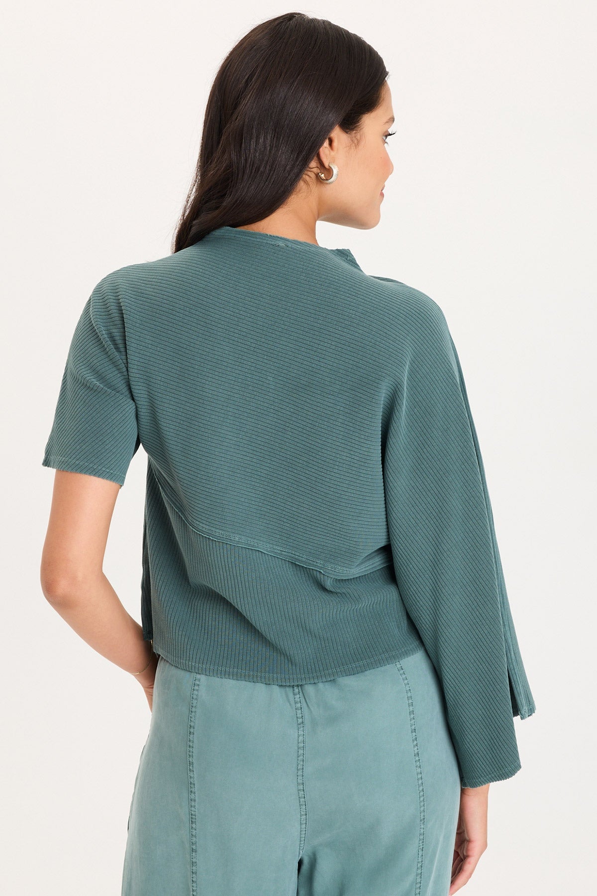 XCVI Gilchrist Asymmetrical Sleeve Top 
