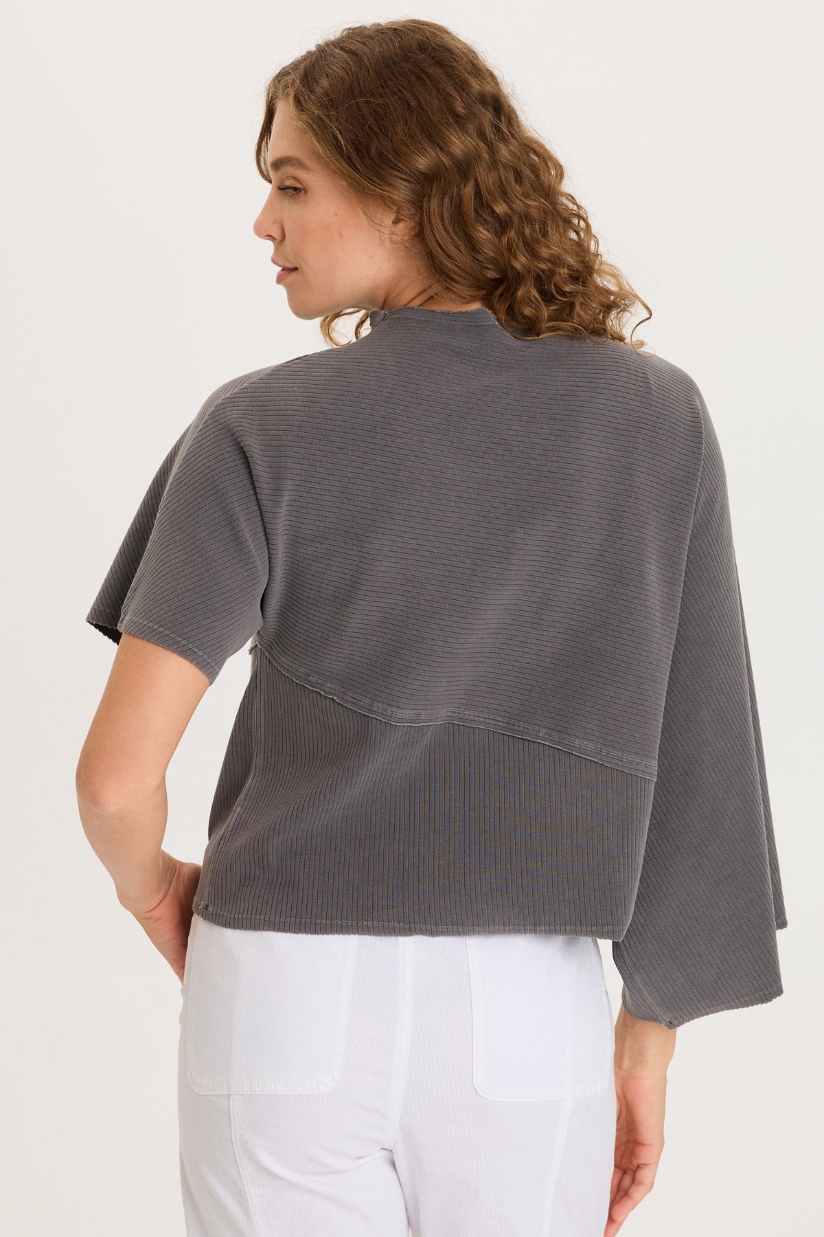 XCVI Gilchrist Asymmetrical Sleeve Top 