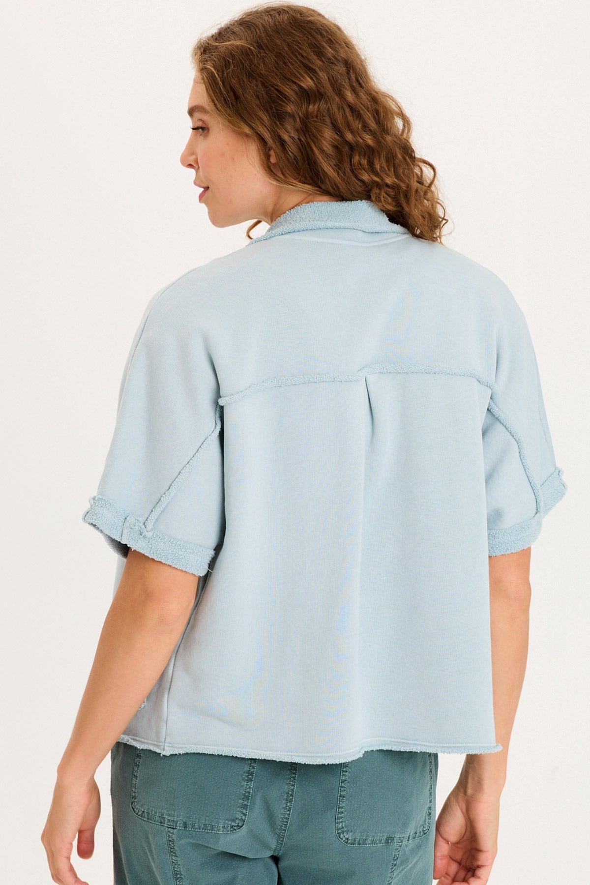 XCVI Kennison Short Sleeve Fleece Capelet 