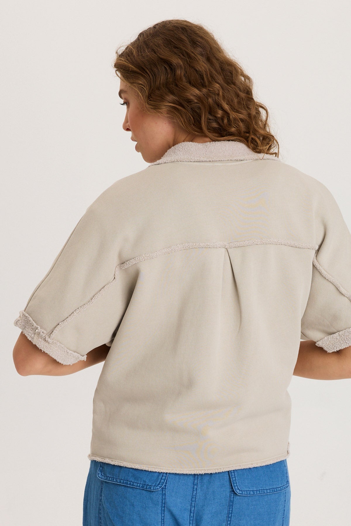 XCVI Kennison Short Sleeve Fleece Capelet 