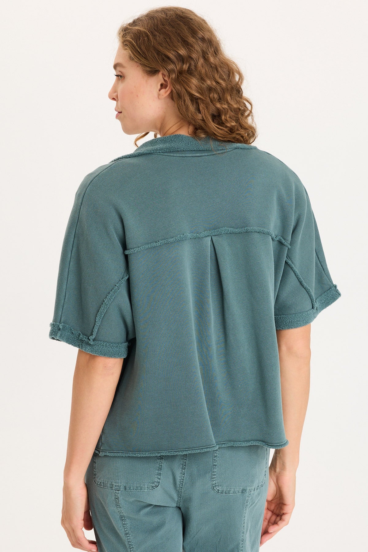 XCVI Kennison Short Sleeve Fleece Capelet 