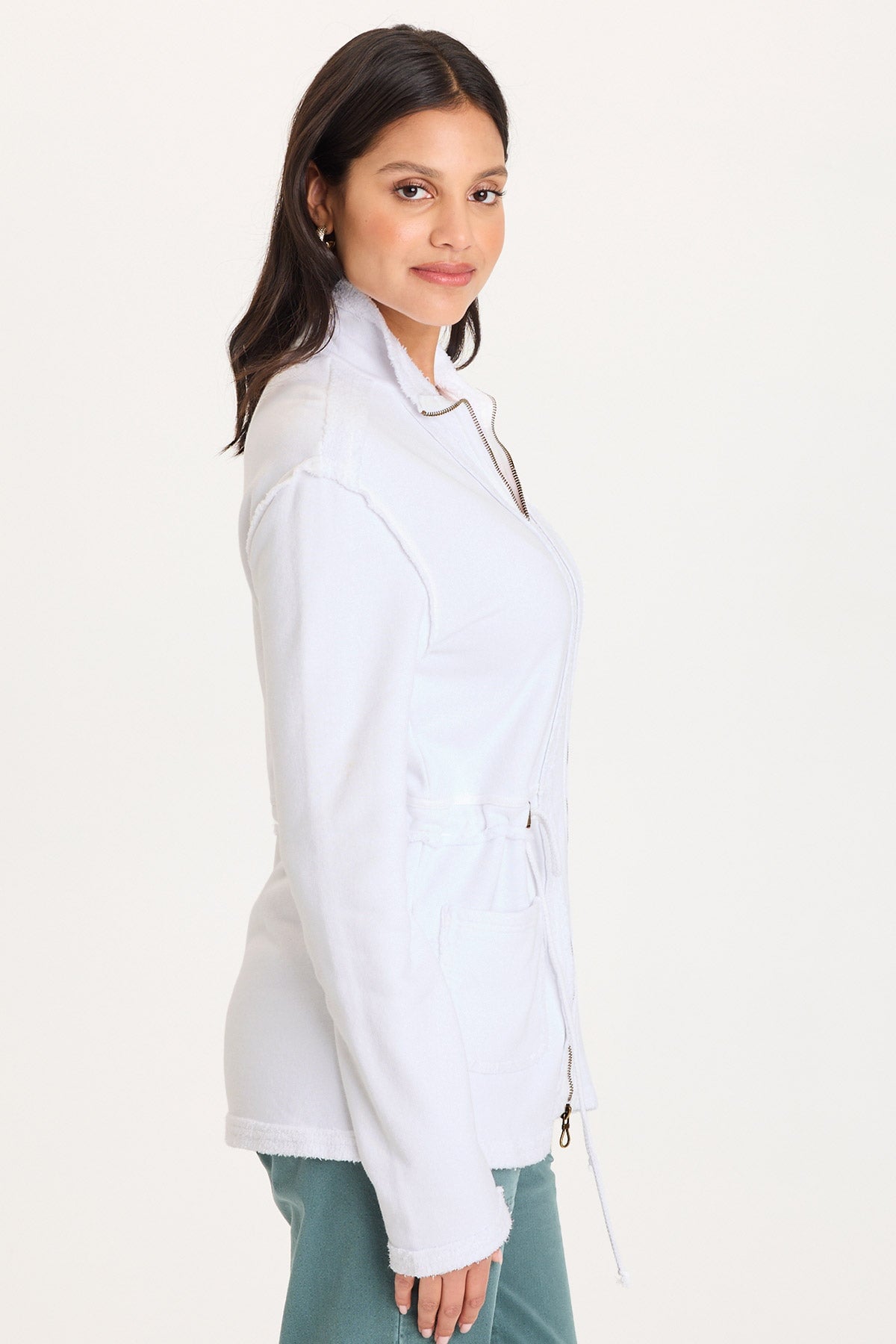 XCVI Lemont Cinchable Waist with Front Pockets and Zip Up Closure