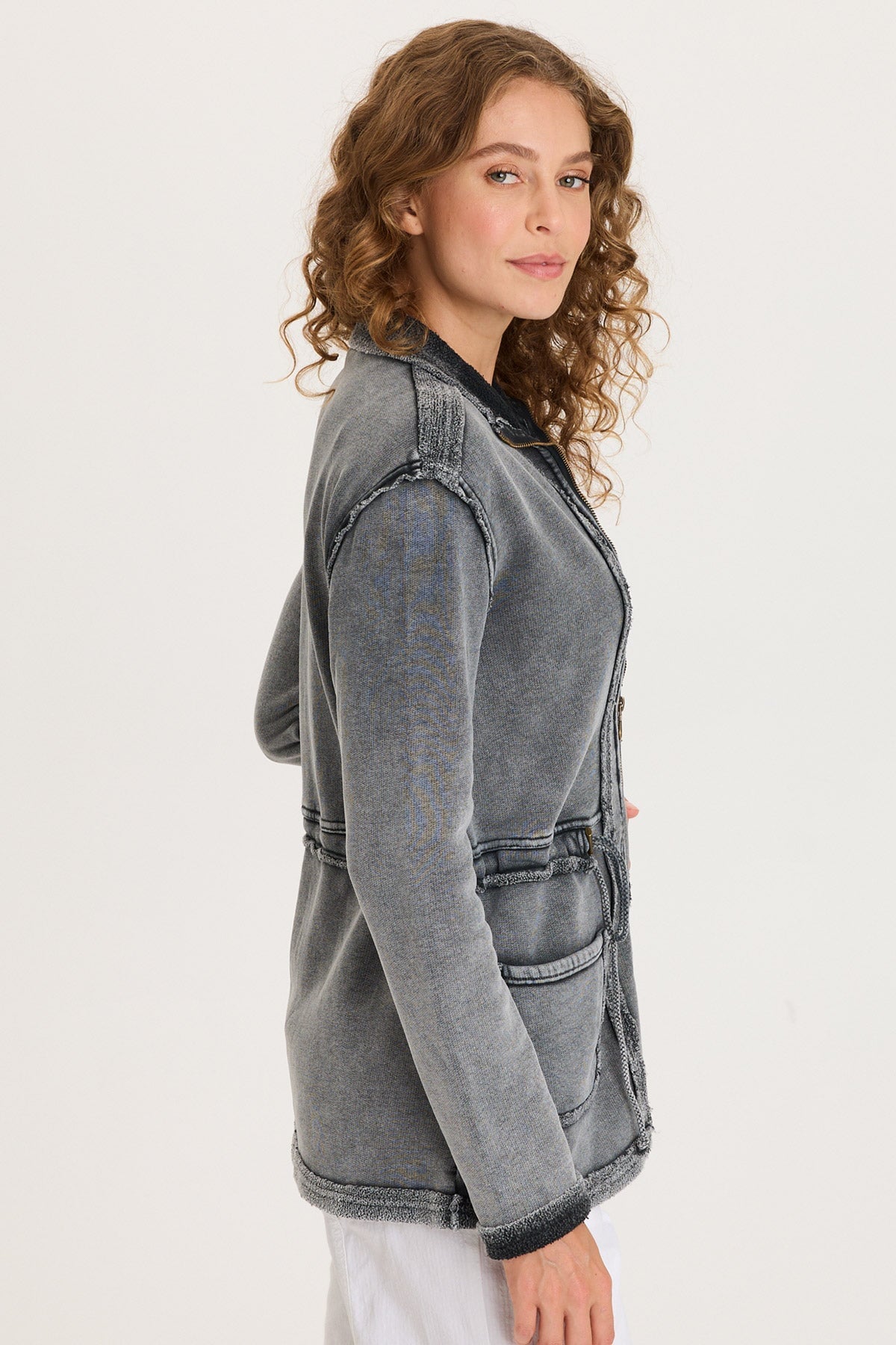 XCVI Lemont Cinchable Waist with Front Pockets and Zip Up Closure