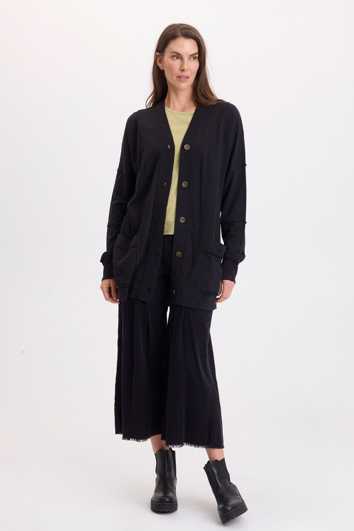 Wearables Trude Fleece Button-Up Cardigan 
