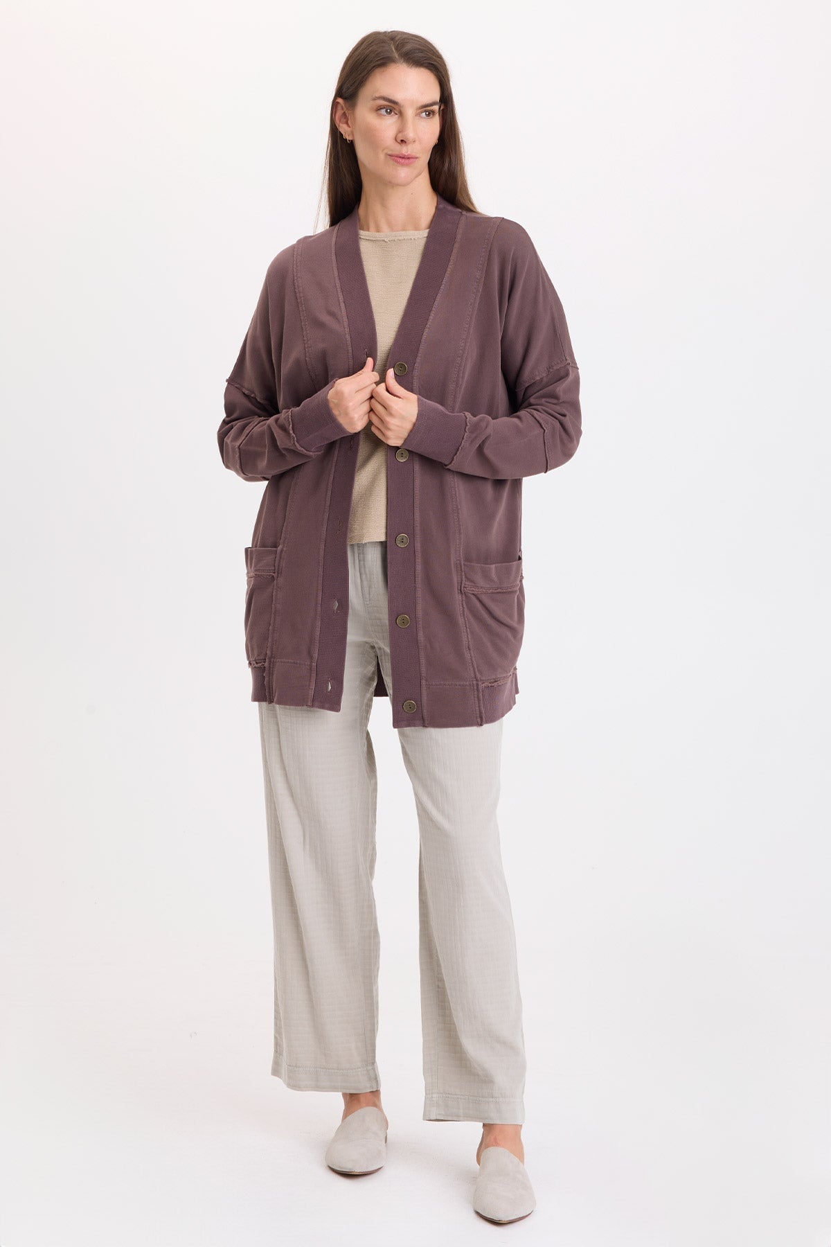 Wearables Trude Fleece Button-Up Cardigan 