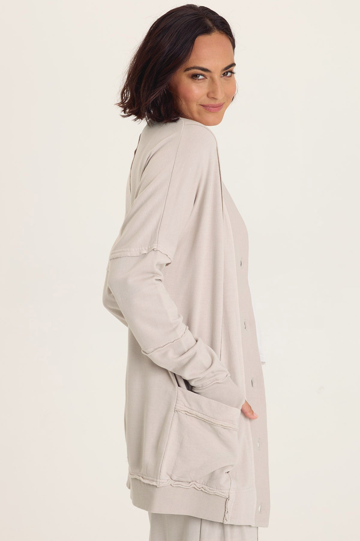 Wearables Trude Fleece Button-Up Cardigan 
