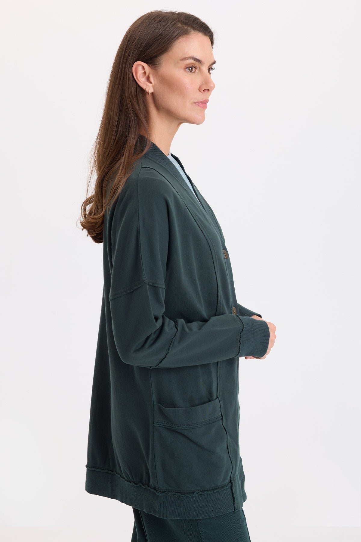 Wearables Trude Fleece Button-Up Cardigan 