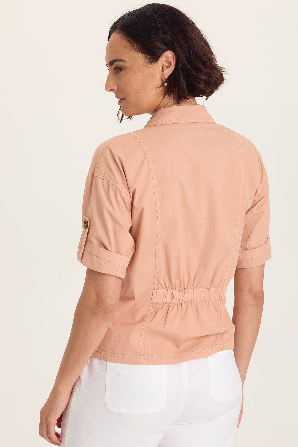 Wearables Tammen Dart Tucks Poplin Shacket 