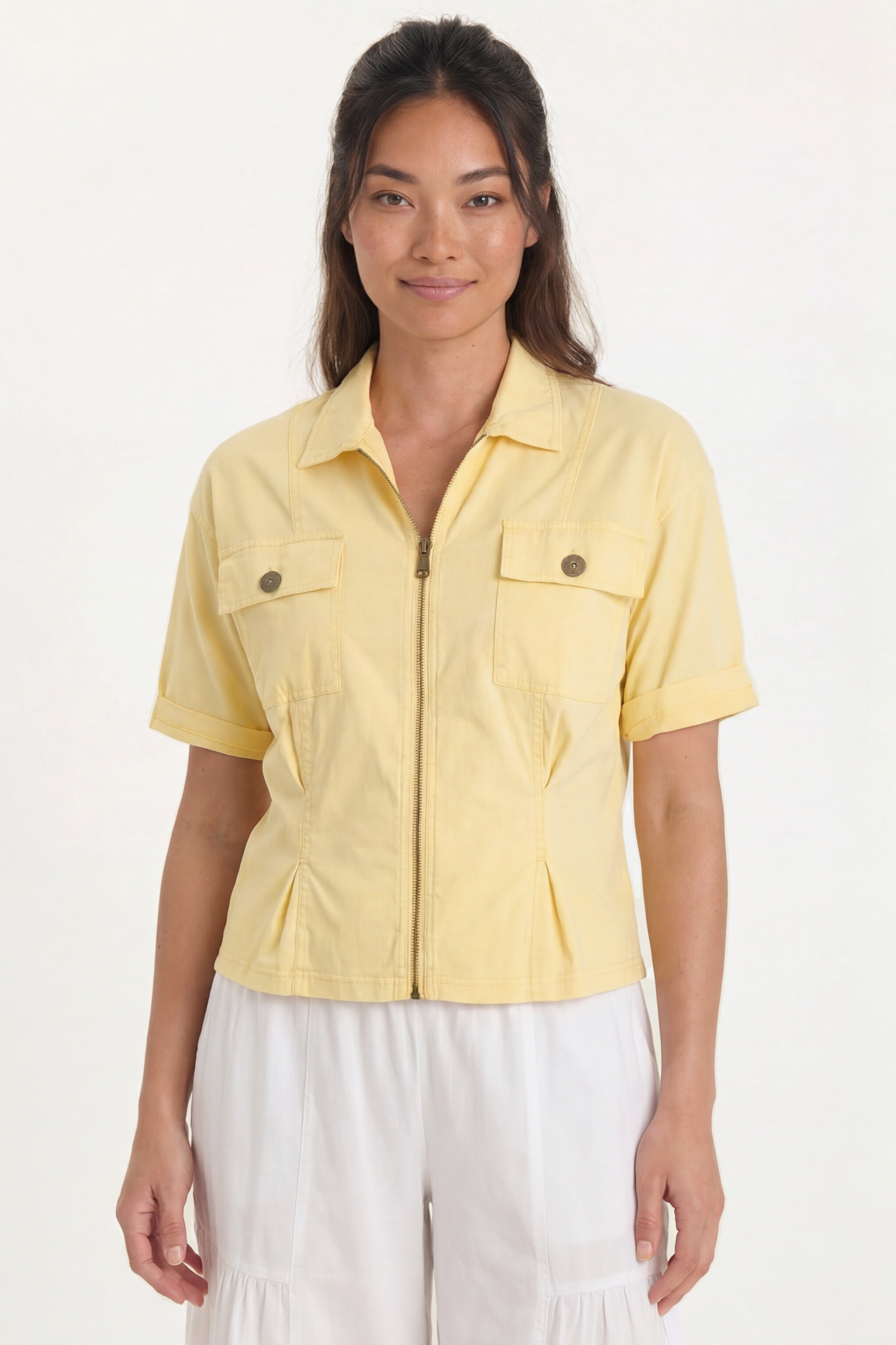 Wearables Tammen Dart Tucks Poplin Shacket 