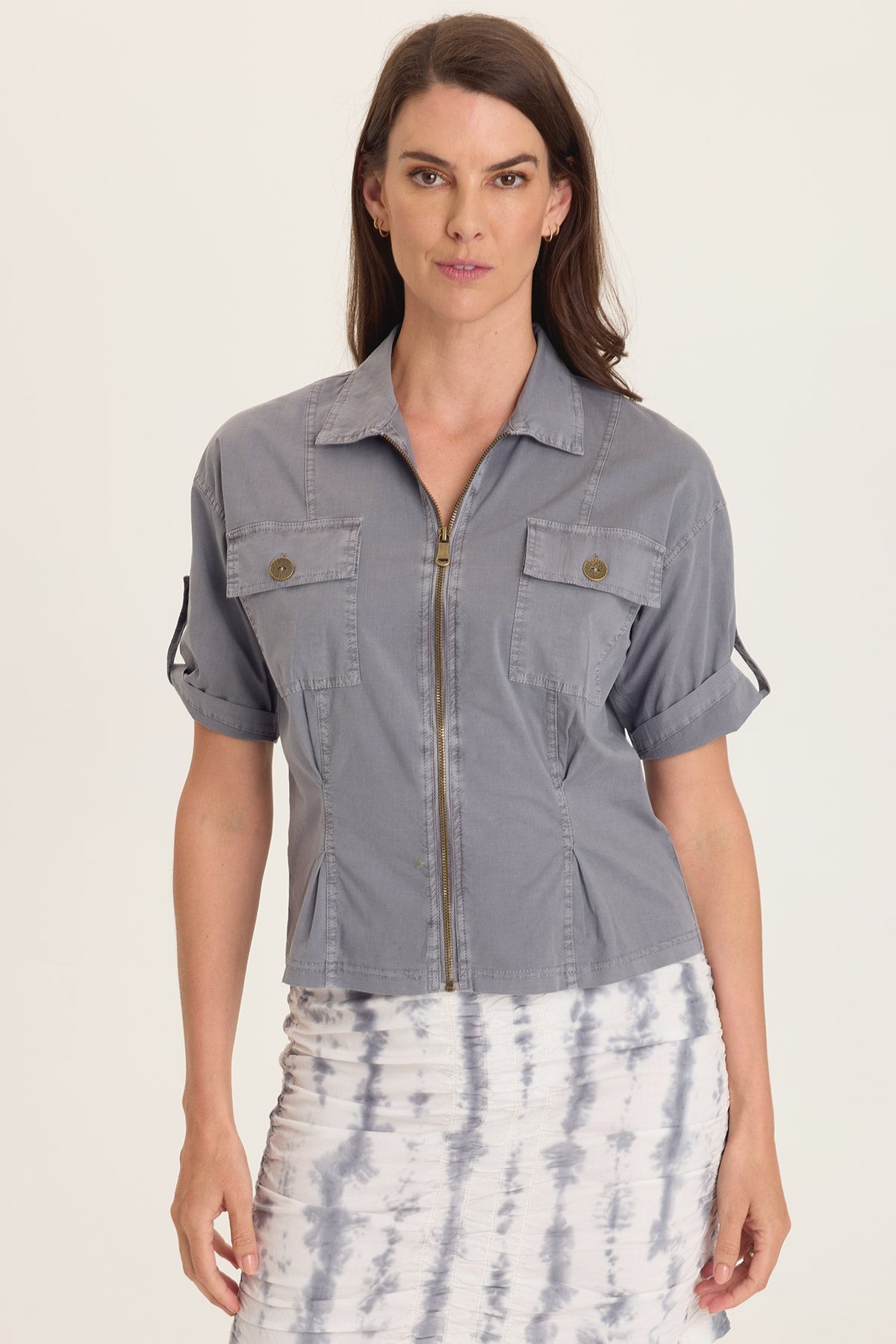 Wearables Tammen Dart Tucks Poplin Shacket 