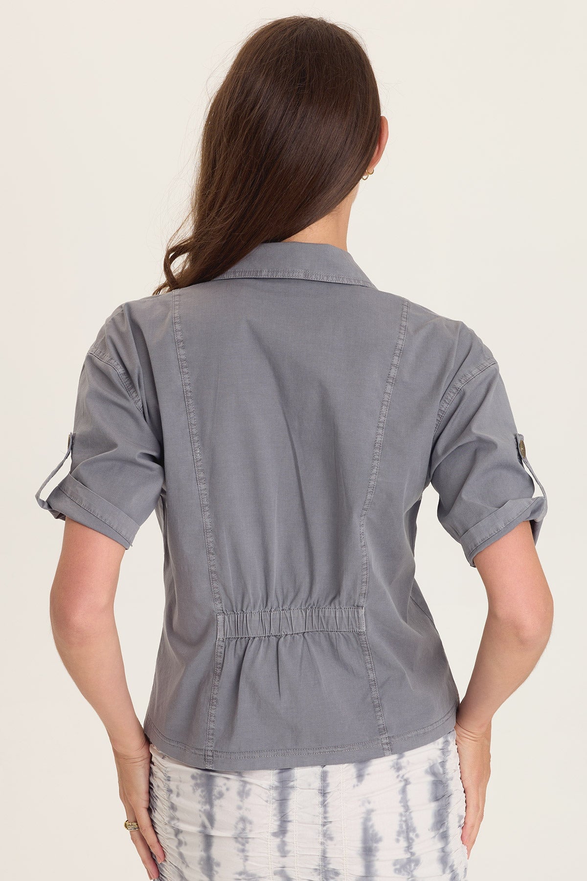Wearables Tammen Dart Tucks Poplin Shacket 
